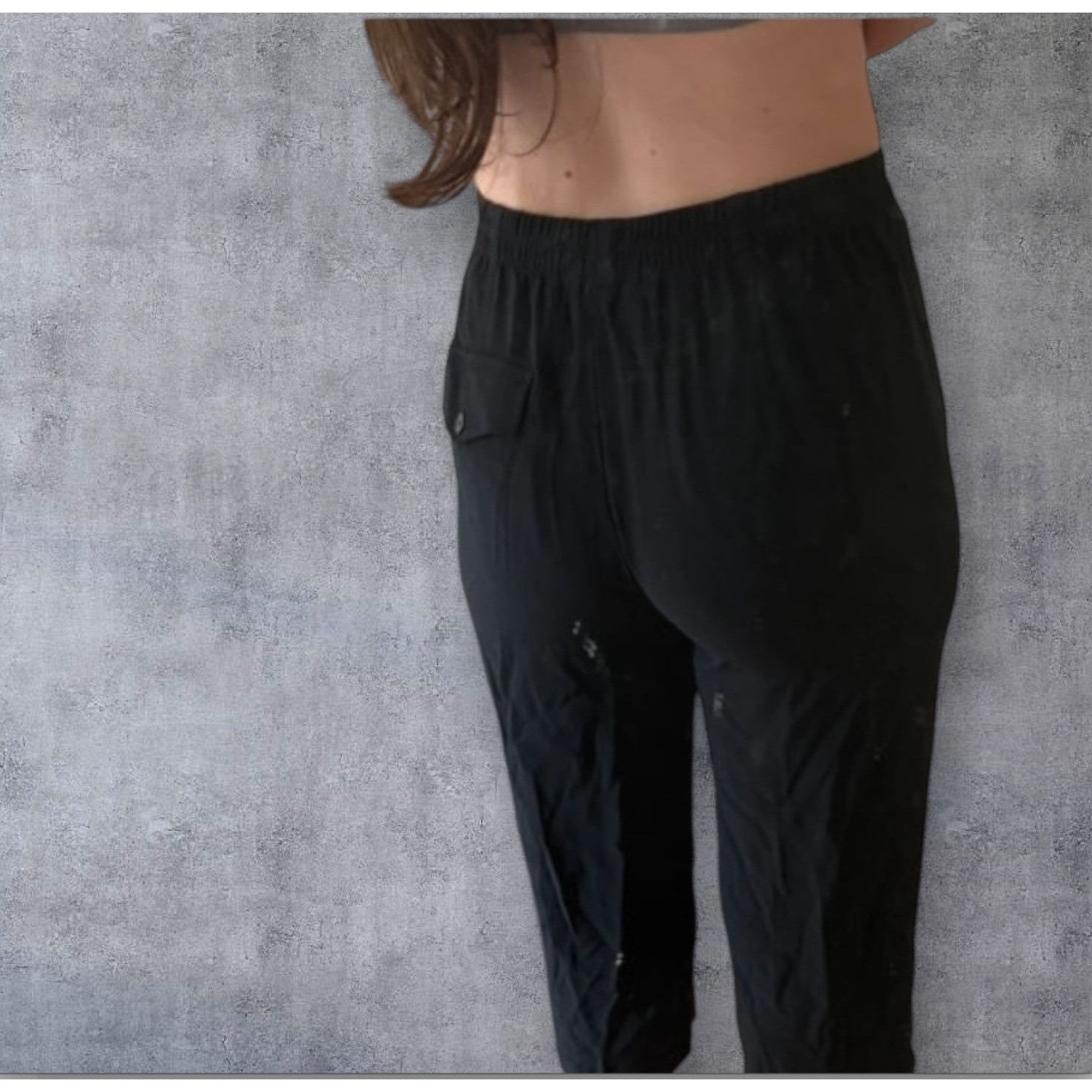 Helmut Lang Black Culotte Pants Size 26" / US 2 / IT 38 - 4 Thumbnail