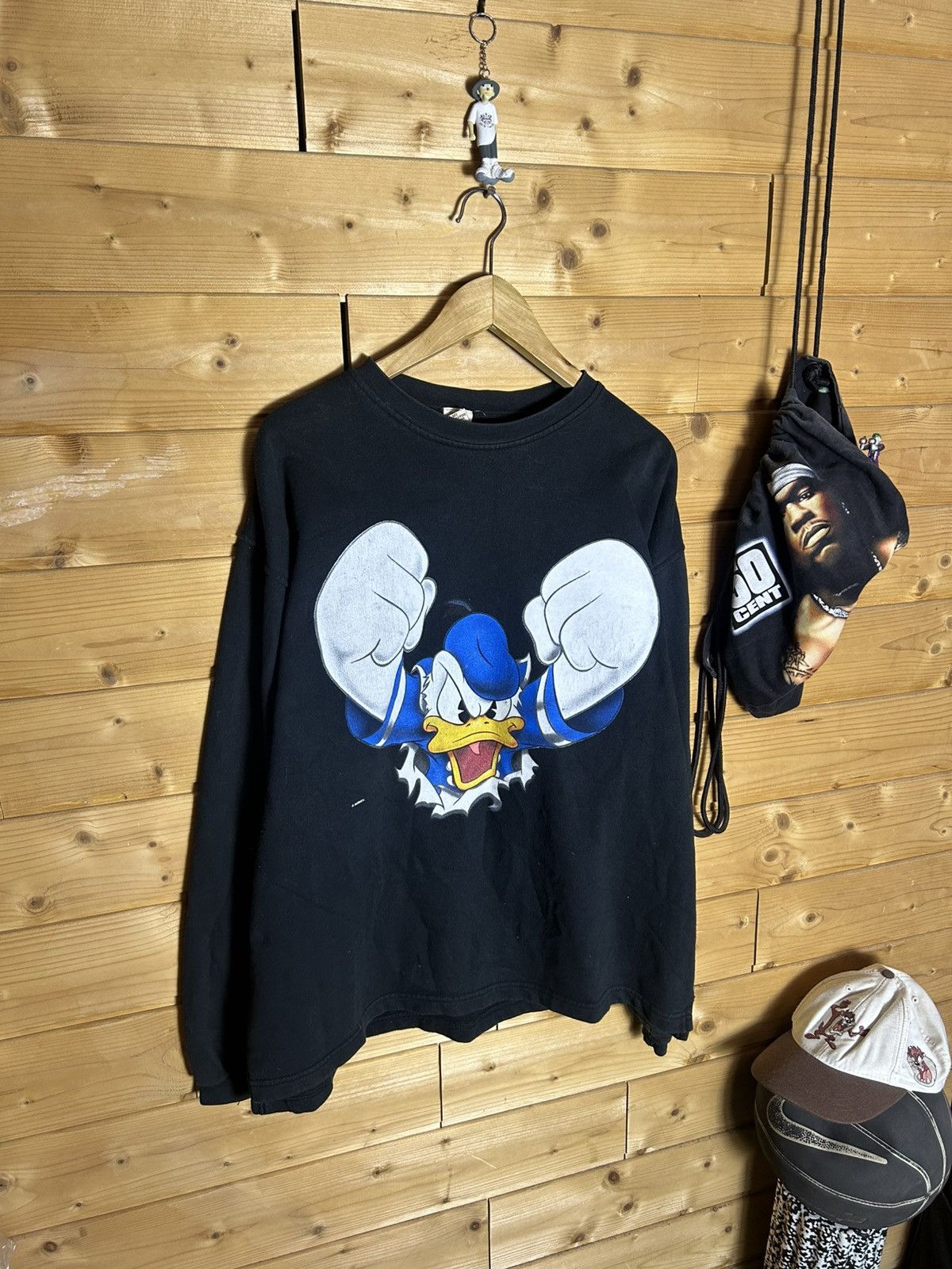 Disney Vintage 90s Disney Donald Duck sweatshirt Size US XL / EU 56 / 4 - 1 Thumbnail