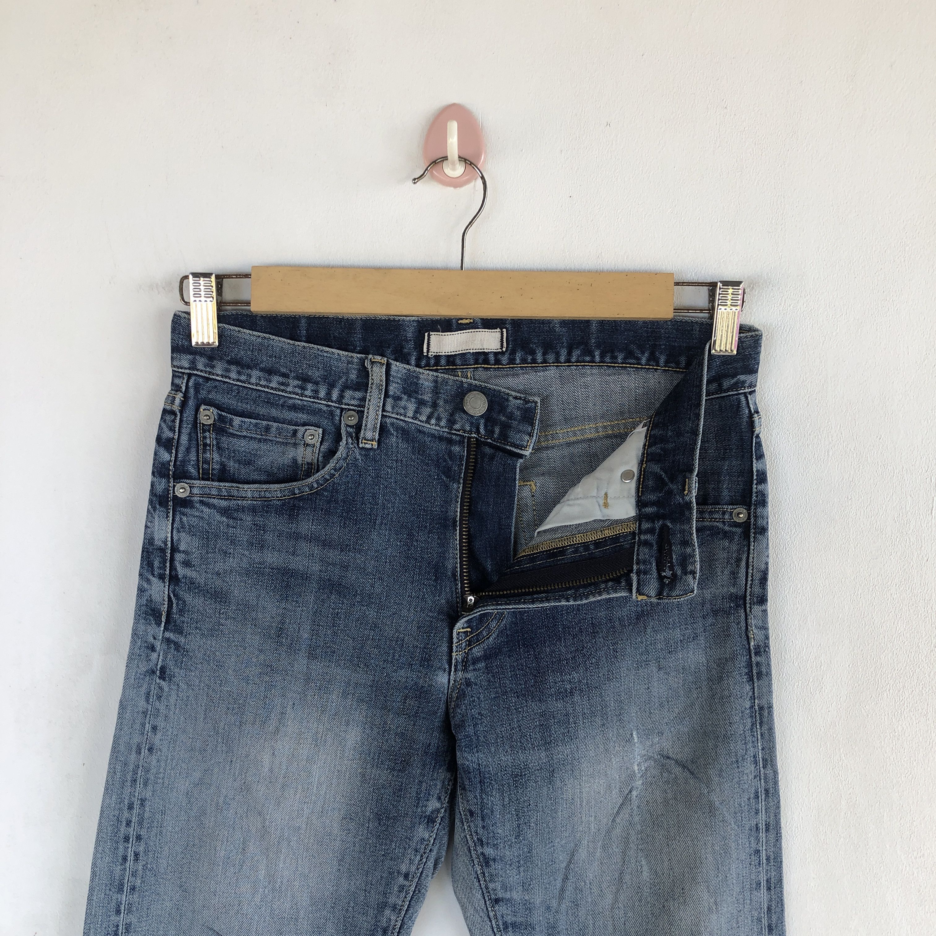 Japanese Brand Vintage Selvedge Uniqlo Jeans Redline Japanese Denim Pants Size 28" / US 6 / IT 42 - 5 Thumbnail
