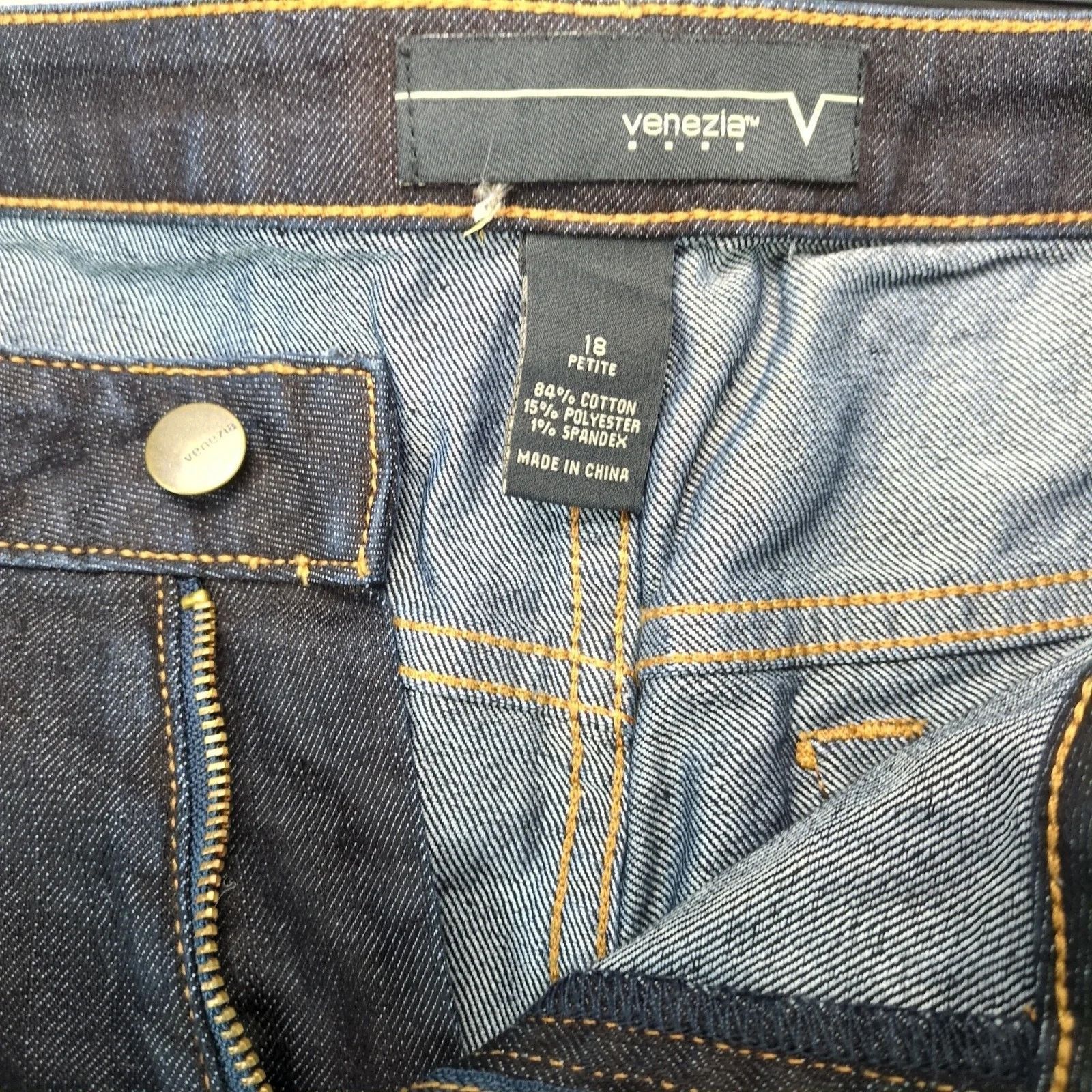Other Venezia Bootcut Jeans Women's 18 Petite Dark Wash 40x29" Size 40" / US 18 - 5 Thumbnail