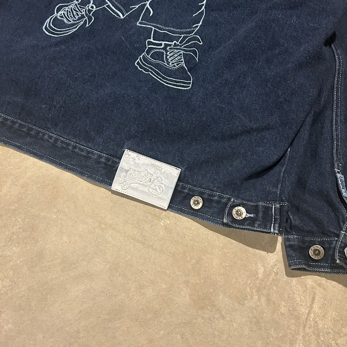 Southpole × Vintage Crazy Vintage 90s Southpole Cartoon Denim Jacket Hiphop Size US XXL / EU 58 / 5 - 4 Thumbnail