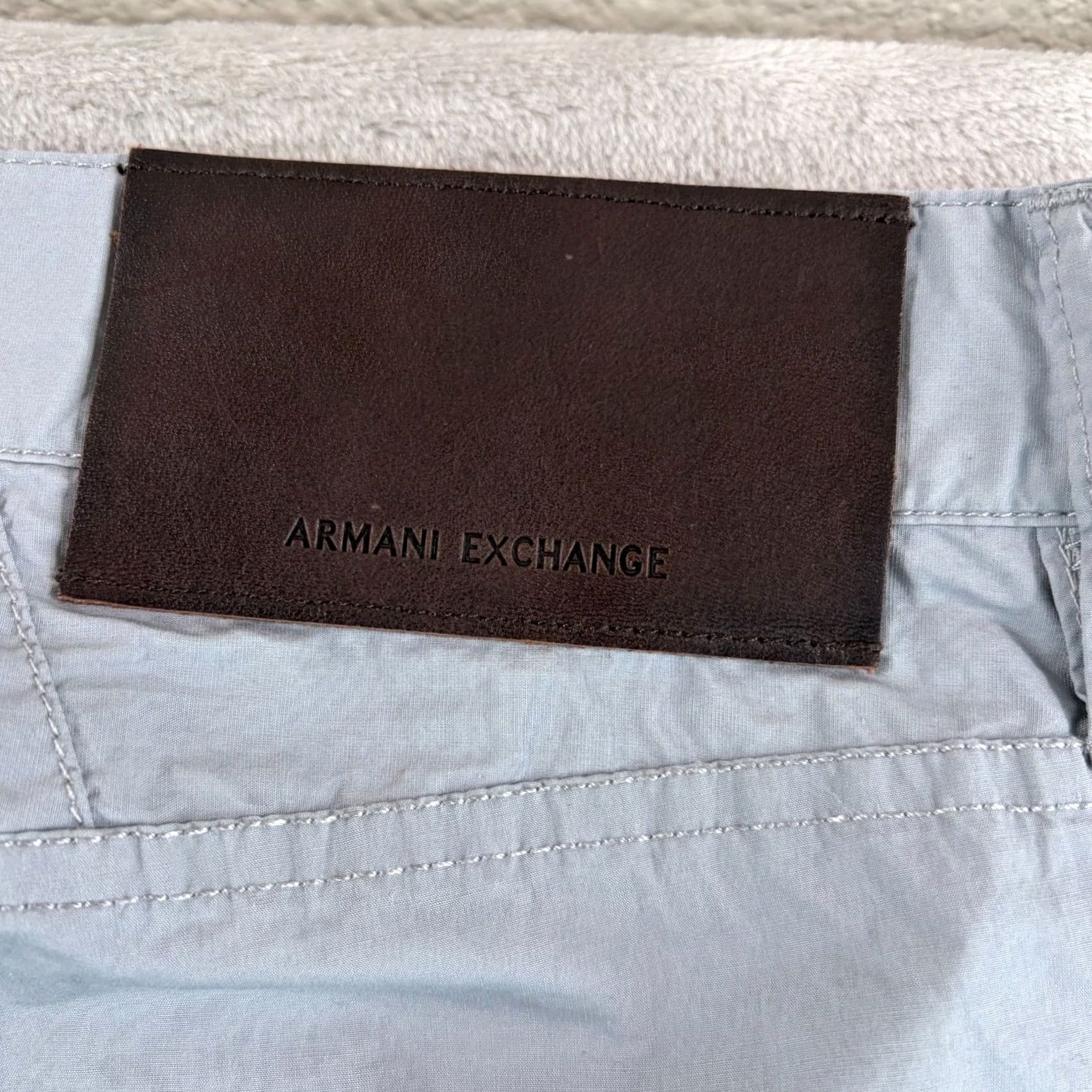Armani Exchange VINTAGE? No — AX Armani Exchange Lightweight Stretch Chino Pants Grey Men 32x33 Straight Size US 32 / EU 48 - 5 Thumbnail