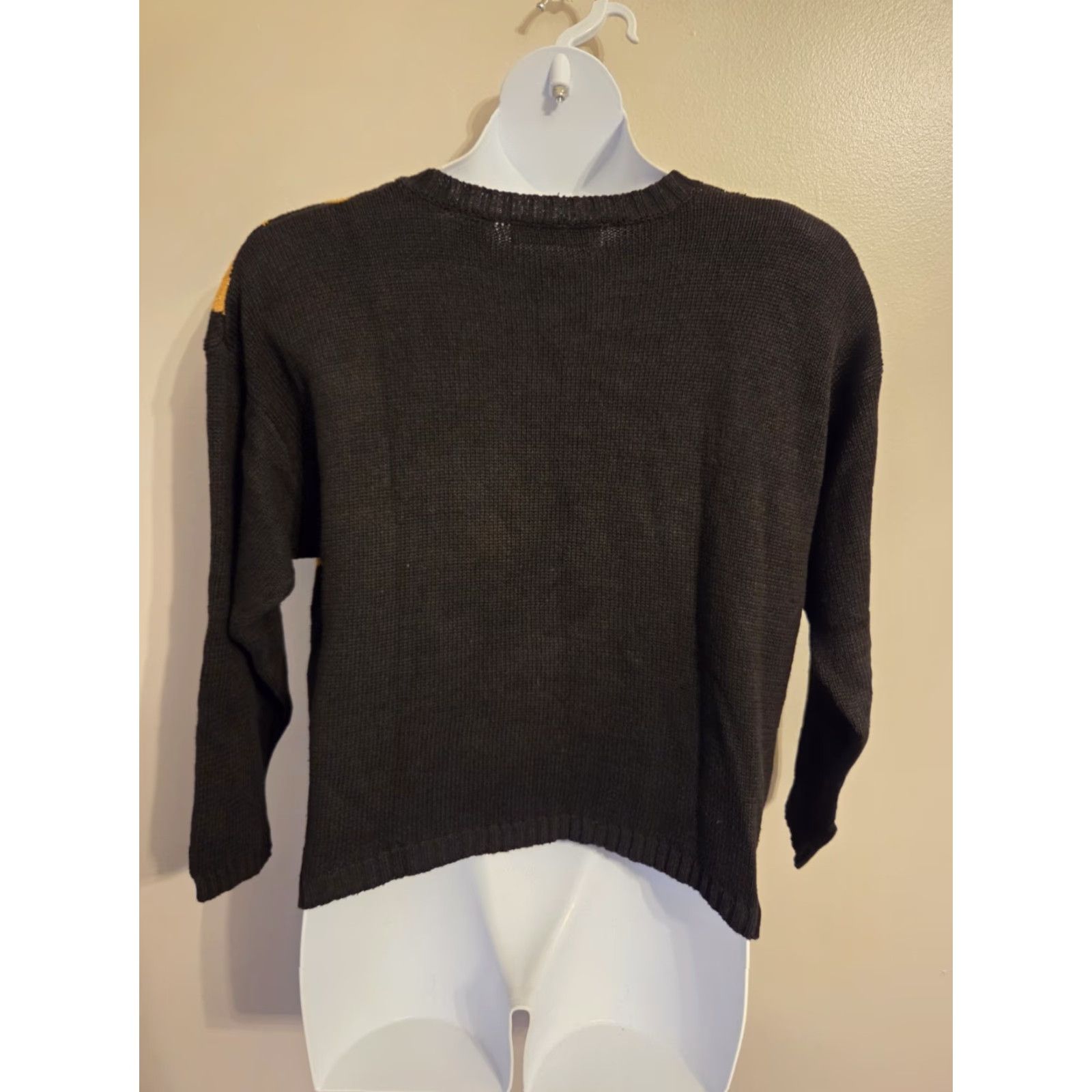 Vintage VINTAGE Chaus Sweater 80s Abstract Metallic Black Brown Crew Neck Long Sleeve Womens L Pullover / Cotton Ramie Size L / US 10 / IT 46 - 5 Thumbnail