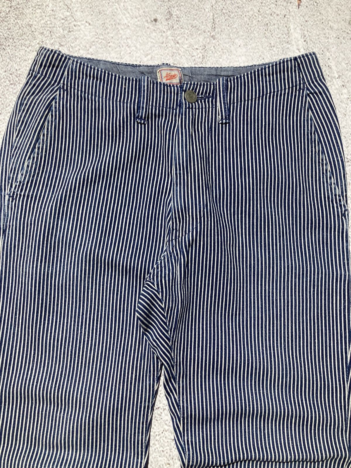 45rpm 🇯🇵 Vintage 45rpm Japan Hickory Stripe Pants Made In Japan Size US 27 - 6 Thumbnail