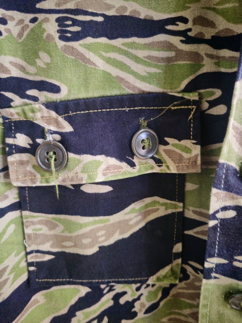 Vintage Tiger Stripe Camo Vietnam War Vintage Jacket Size US S / EU 44-46 / 1 - 2 Thumbnail