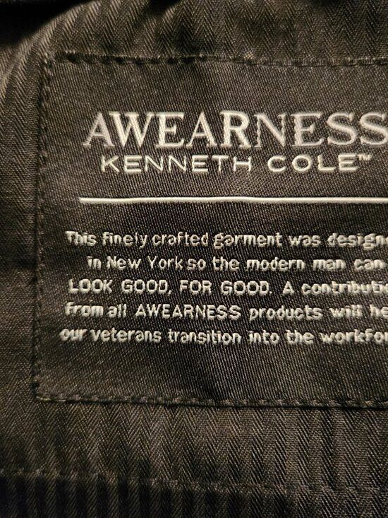 Kenneth Cole Kenneth Cole men's navy 98%wool dress pants size: 38/30 Size 38R - 3 Thumbnail