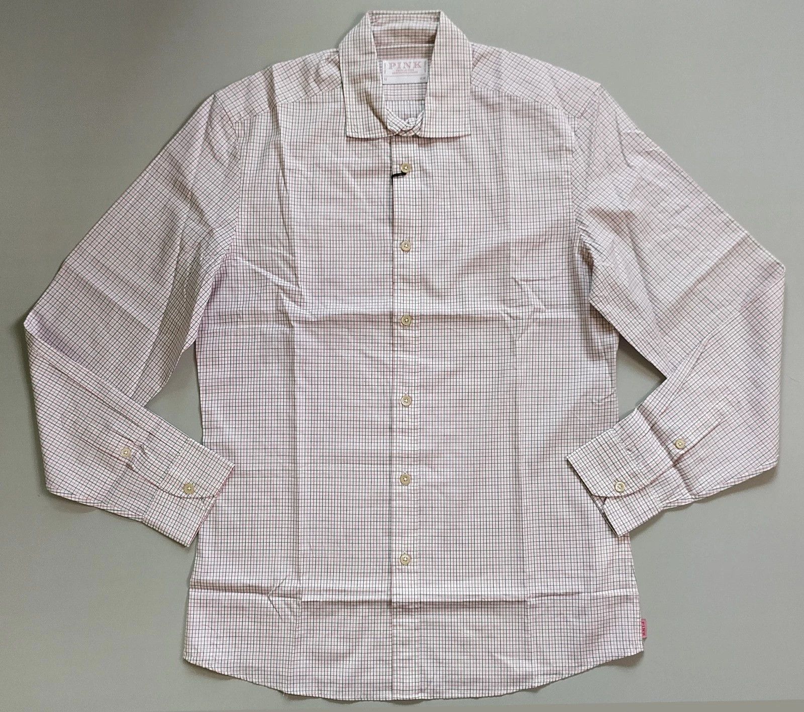 Thomas Pink Thomas Pink Slim Fit Formal Check Shirt T 0041 Size US M / EU 48-50 / 2 - 2 Thumbnail