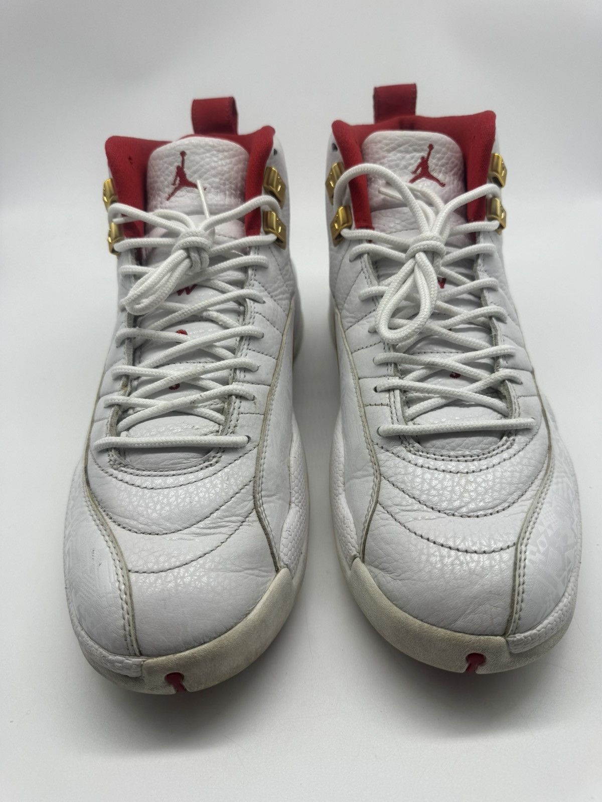 Nike Nike Air Jordan 12 Retro FIBA White Red 130690-107 Size US 10 / EU 43 - 4 Thumbnail
