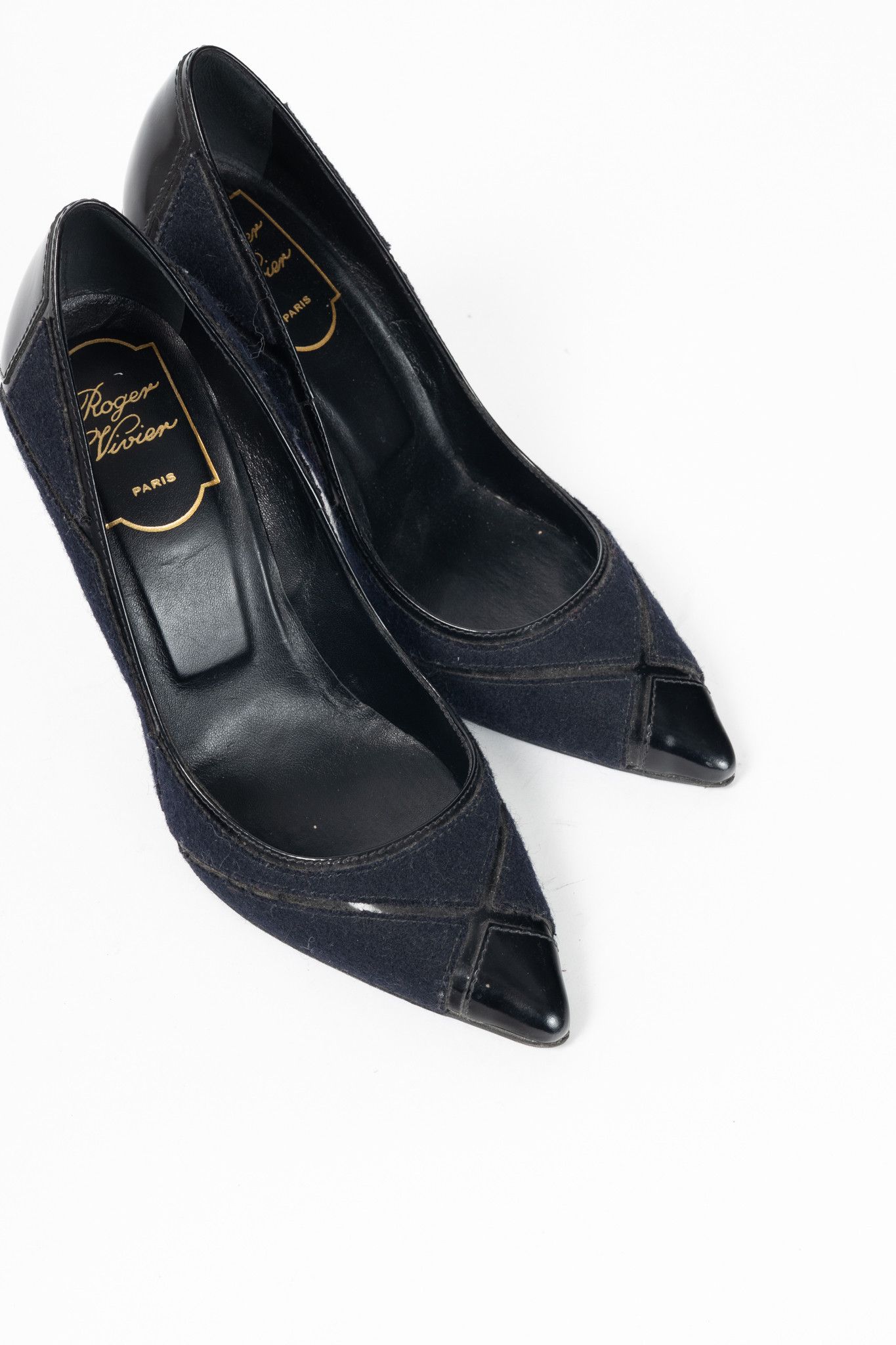 Roger Vivier Roger Vivier Prismick Laine Leather Patchwork Heels Size US 6 / IT 36 - 6 Thumbnail