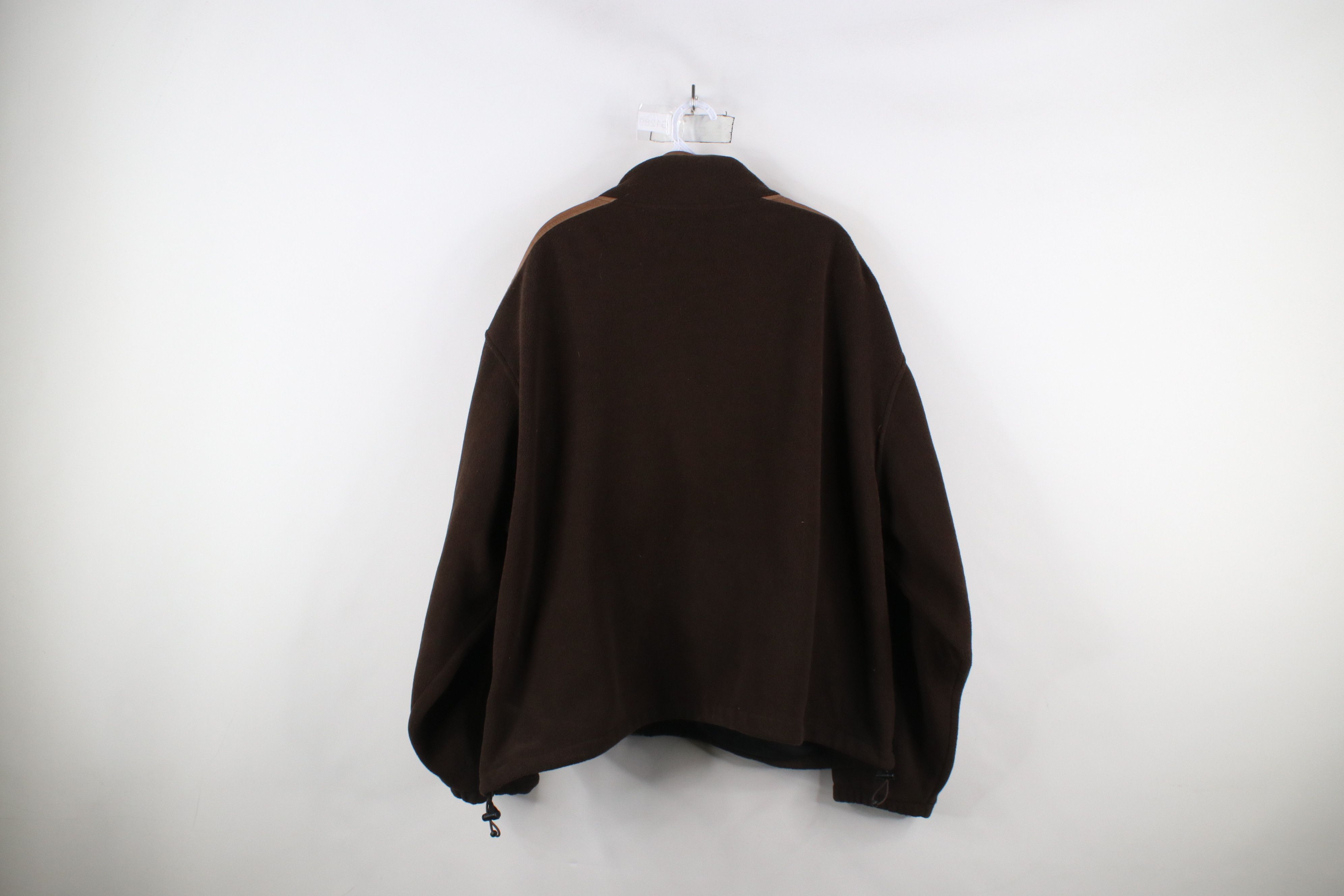 Cabelas × Vintage Vintage 90s Cabelas Trim Full Zip Fleece Jacket Brown Size US XXL / EU 58 / 5 - 12 Thumbnail