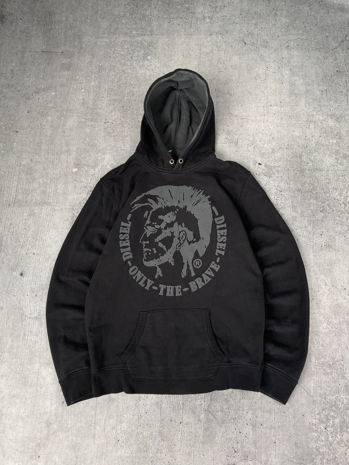 Diesel Vintage Diesel Hoodie Big Logo Avant-Garde Y2k Style Size US L / EU 52-54 / 3 - 1 Thumbnail