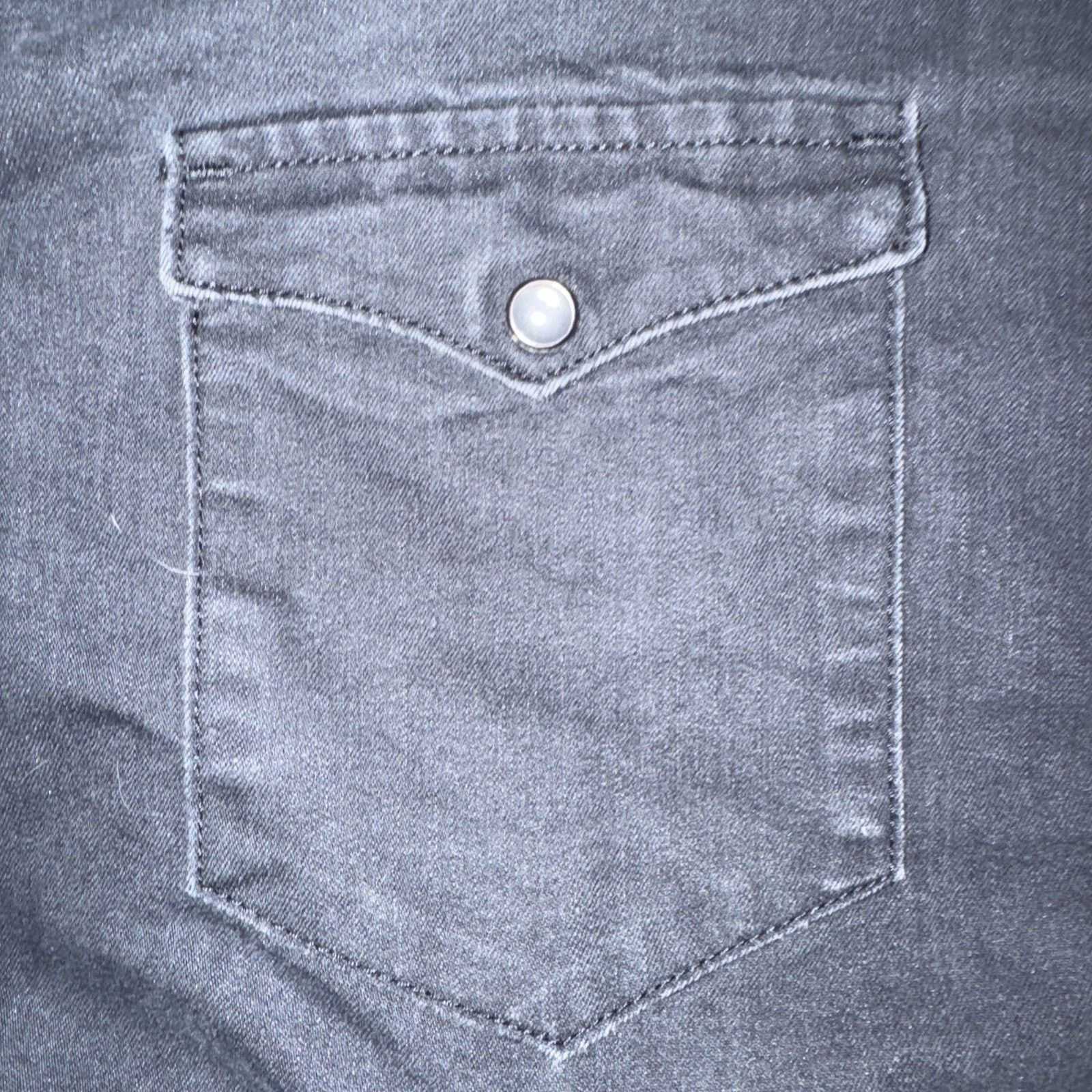 Levi's × Vintage Levi’s Standard Fit Pearl Snap Canvas Weatern Shirt Black XL Size US XL / EU 56 / 4 - 2 Thumbnail