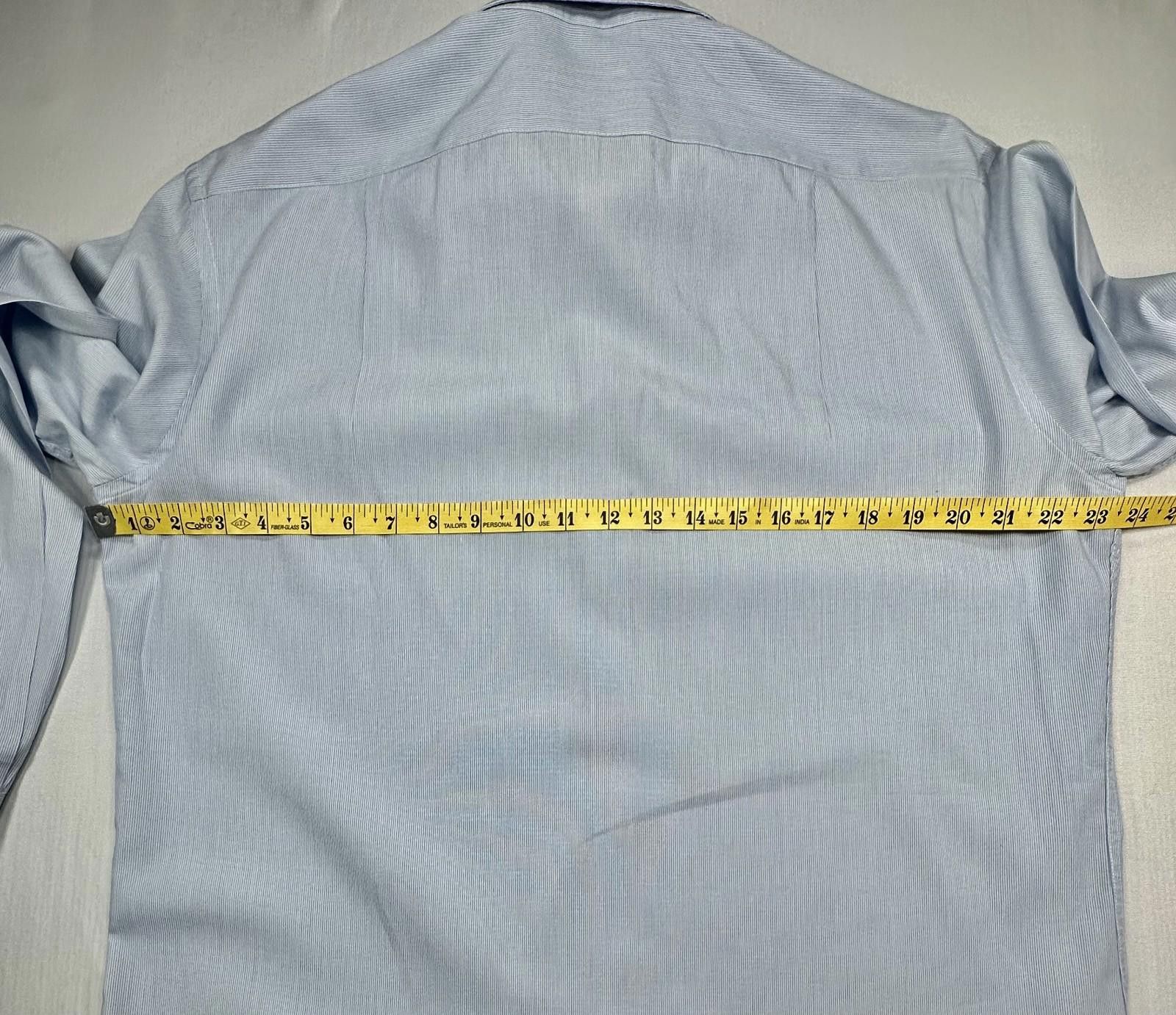 Barneys New York Piatelli Barneys New York Trim Fit Button Down Blue 16.5/42 Size 44R - 6 Thumbnail