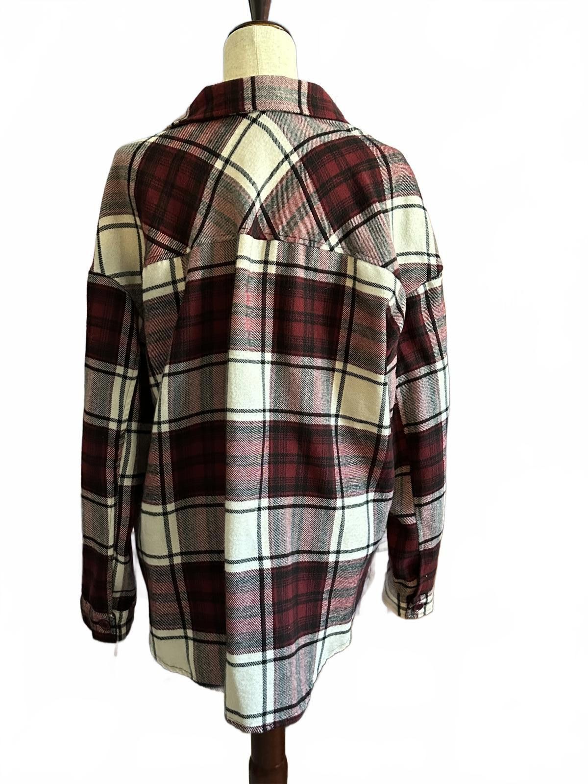Other Justify Plaid Button-Up Flannel Shirt XL Size XL / US 12-14 / IT 48-50 - 3 Thumbnail