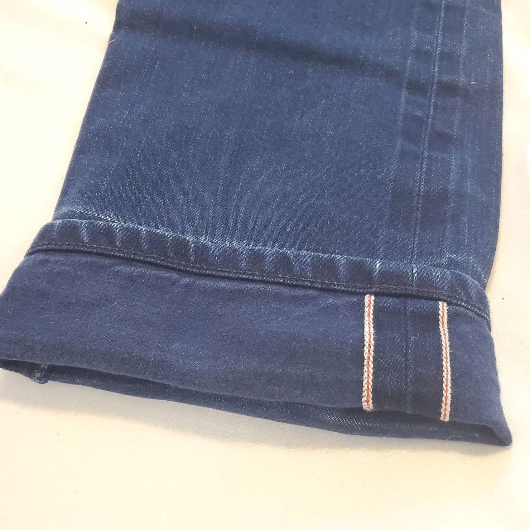 Vintage Naked & Famous Jeans Mens 30 Blue Men 30x32 Japnese Selvedge Raw Denim Skinny Guy Indigo Size US 30 / EU 46 - 4 Thumbnail
