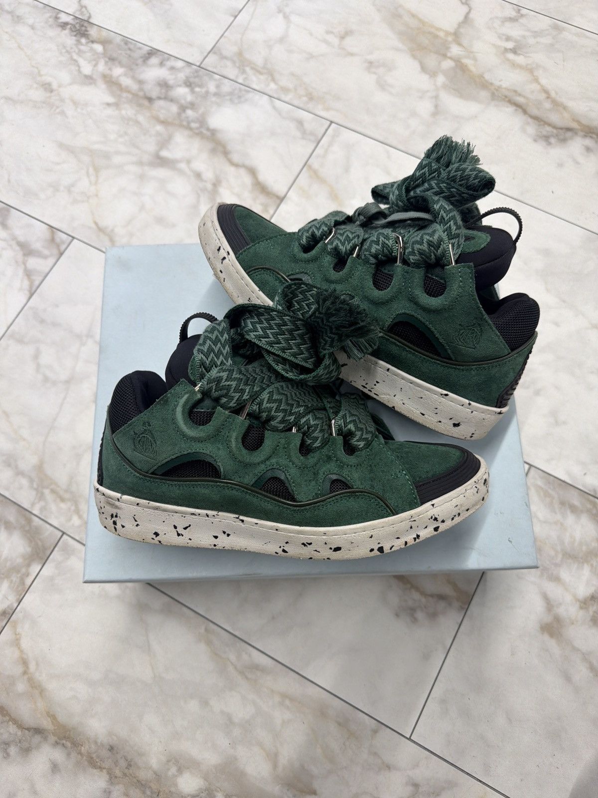 Lanvin Lanvin Curb Green Black Size US 9.5 / EU 42-43 - 1 Thumbnail