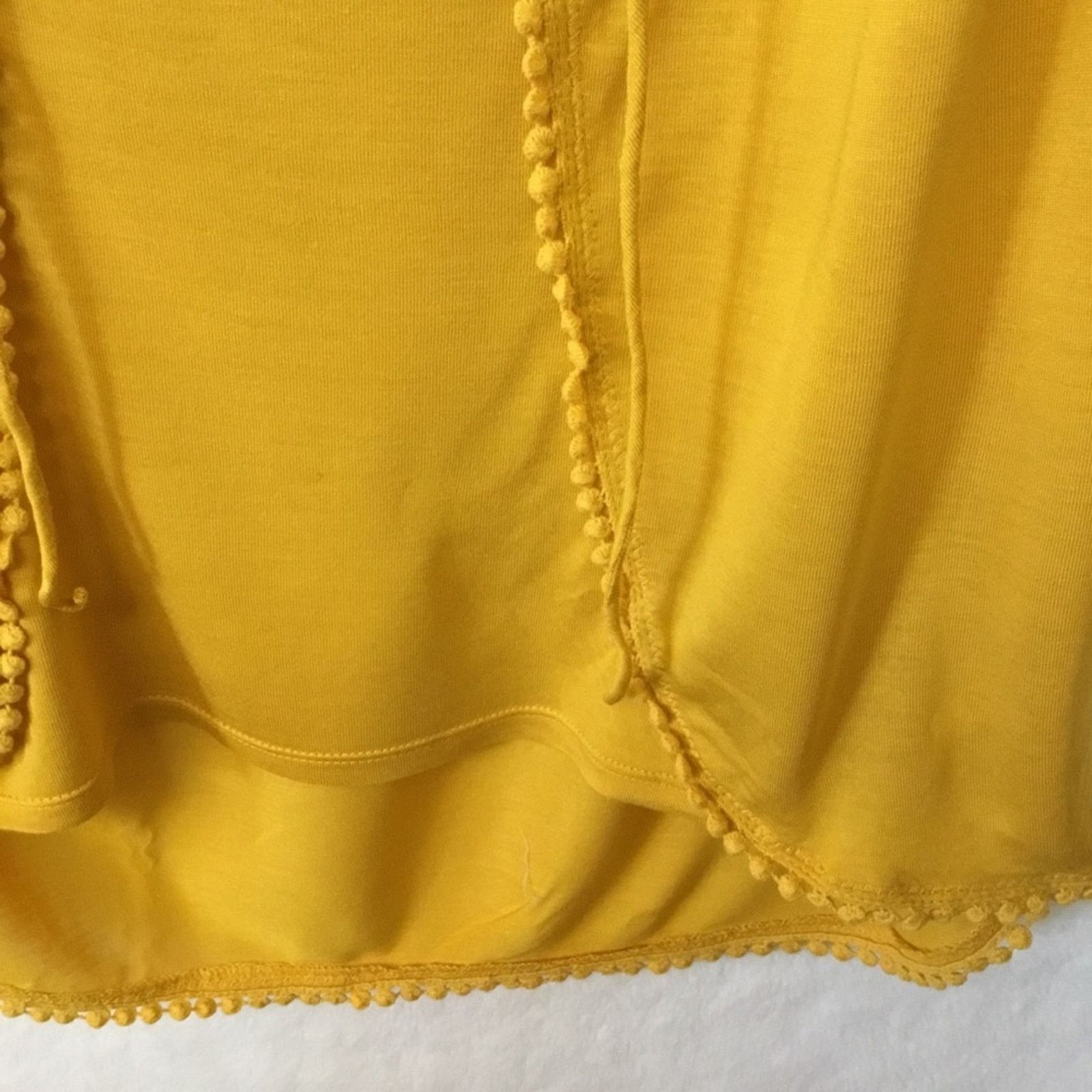 Other Anthropologie One September Yellow Embroidered Shirt Size S / US 4 / IT 40 - 5 Thumbnail