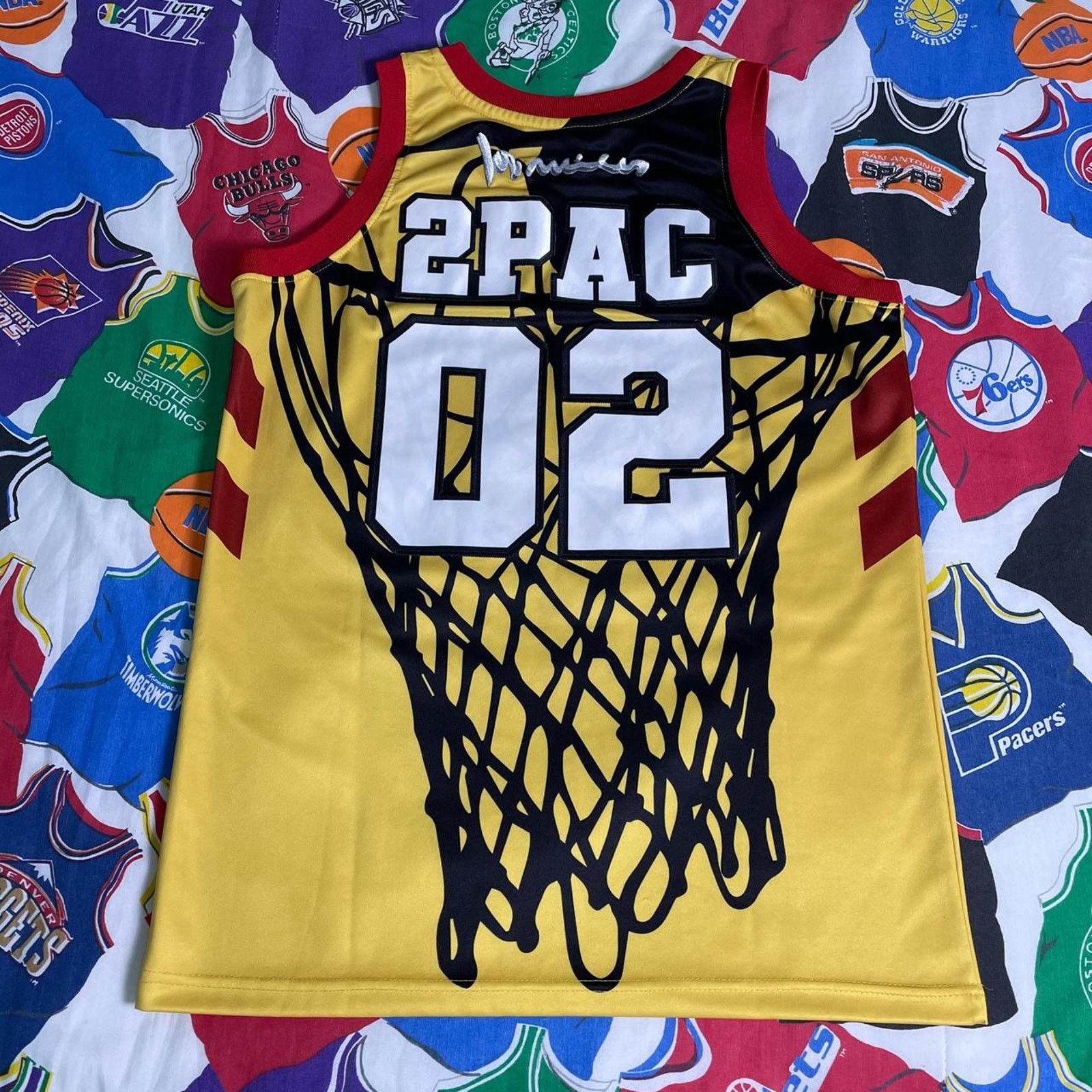 NBA × Vintage Above The Rim Shoot Out Tournament 2Pac Movie Promo Jersey Size US M / EU 48-50 / 2 - 2 Thumbnail