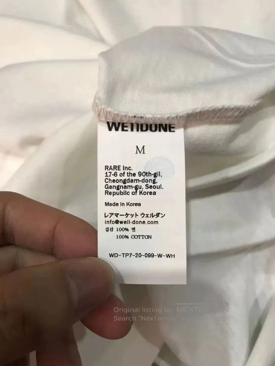 WE11DONE we11done Small Logo Short Sleeve. Size US M / EU 48-50 / 2 - 4 Thumbnail