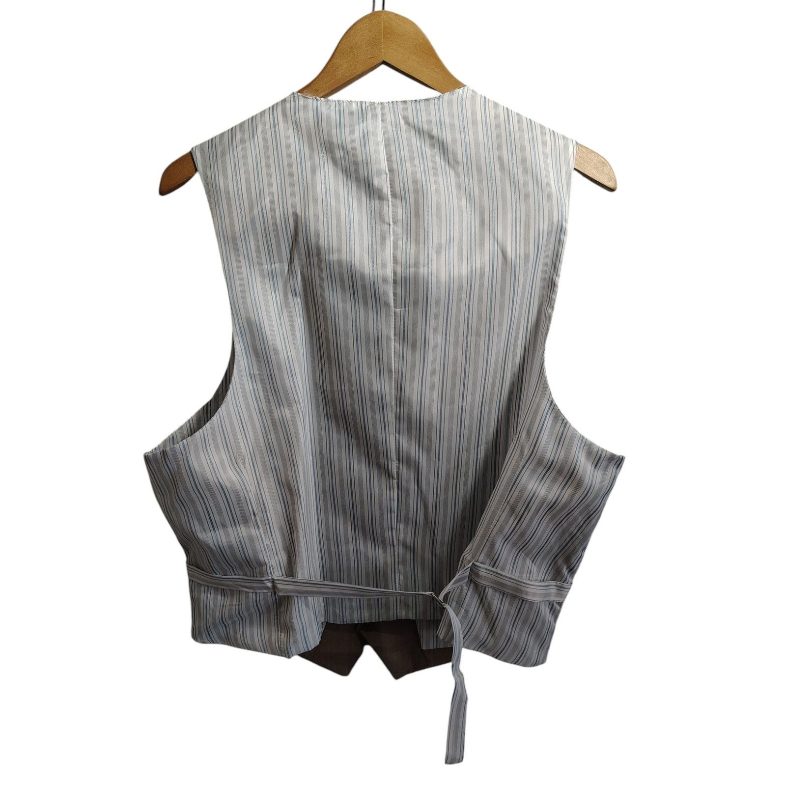 The Unbranded Brand Vittorio St Angelo Size 42 Brown Suit Vest Waistcoat Formal Size 42R - 3 Thumbnail