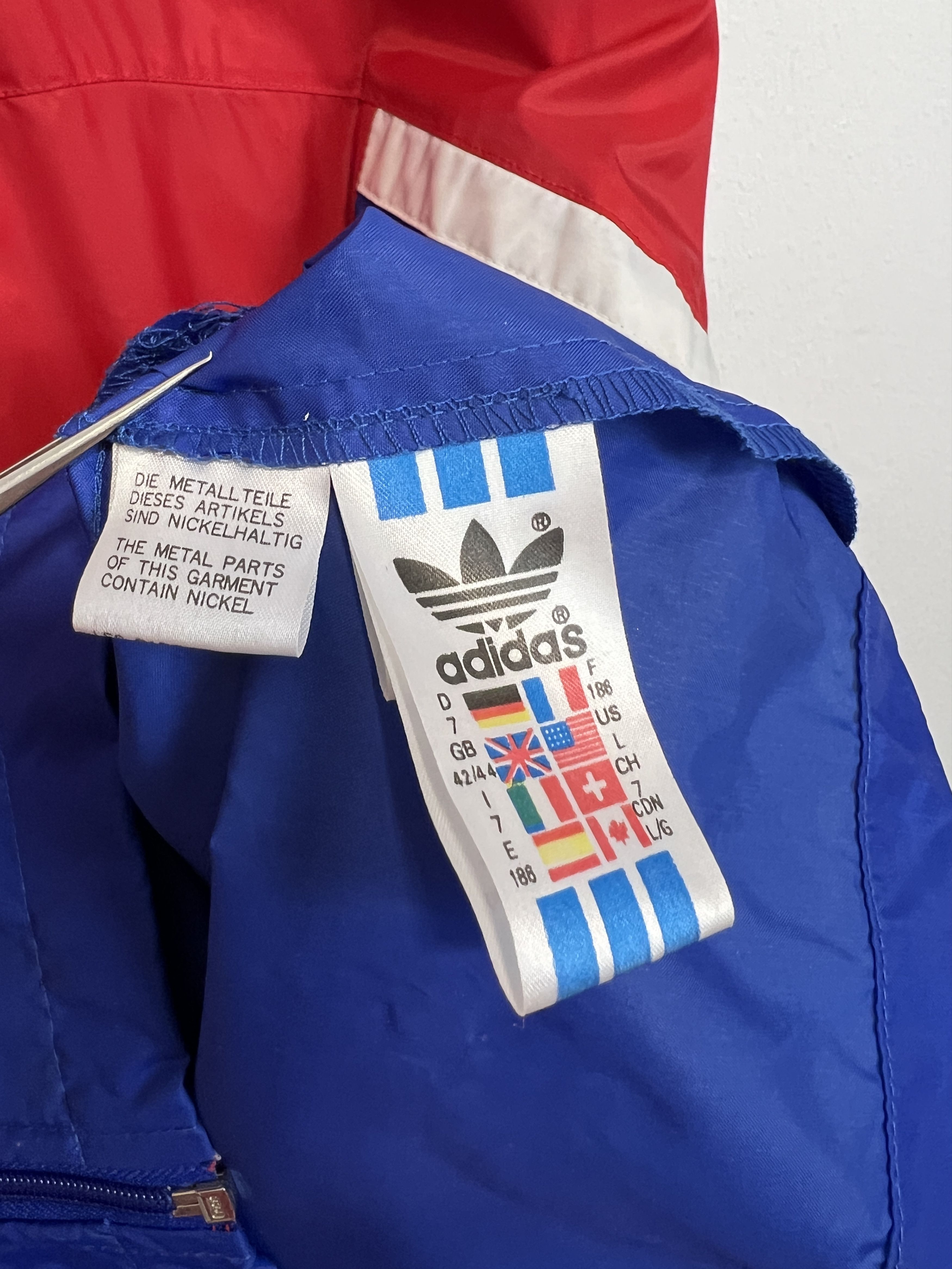 Adidas Vintage Bayern Munich Football Jacket Soccer Windbreaker Size US L / EU 52-54 / 3 - 9 Thumbnail