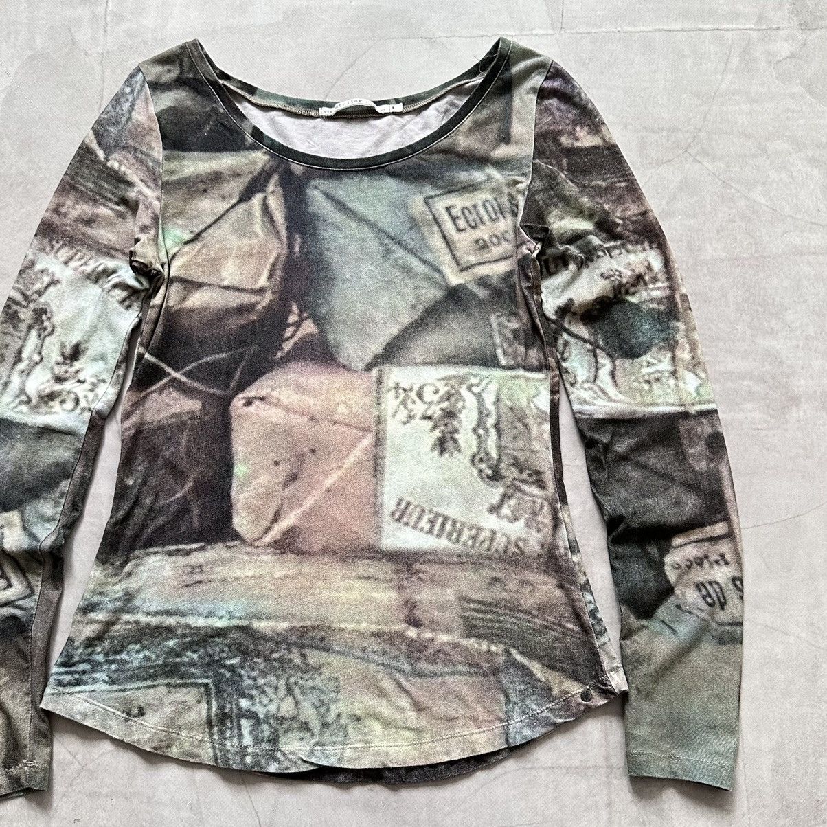 Hysteric Glamour Bohemian Cop Copine Vibe Vintage Long Sleeve T Shirt Size S / US 4 / IT 40 - 2 Thumbnail