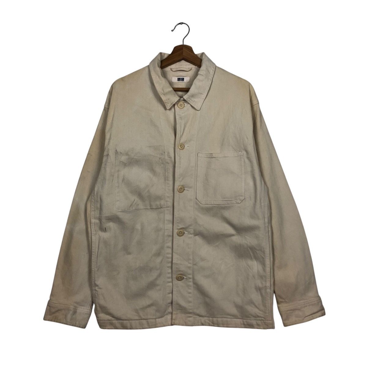 Japanese Brand 📌Vintage Chore Worker Jacket Uniqlo Issey Miyake Size US L / EU 52-54 / 3 - 2 Thumbnail