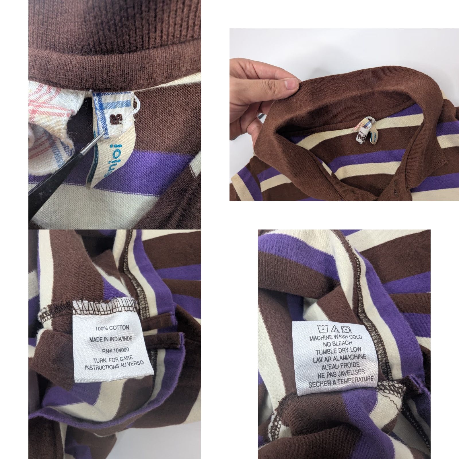 Enjoi VINTAGE Enjoi Polo Shirt Striped Shirt Men M Brown Grunge Skateboarding Shirt Polo Enjoi Mens M Brown Grunge Skateboarding Size US M / EU 48-50 / 2 - 8 Thumbnail