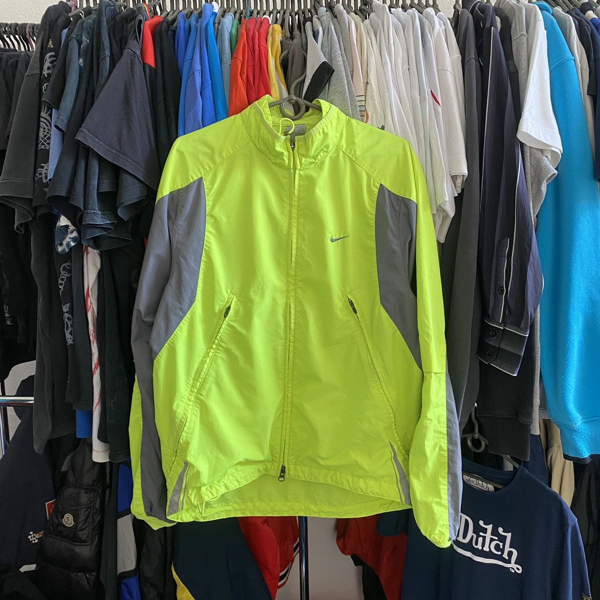 Vintage Vintage Nike Small Swoosh Drill Nylon light jacket Size US M / EU 48-50 / 2 - 1 Thumbnail