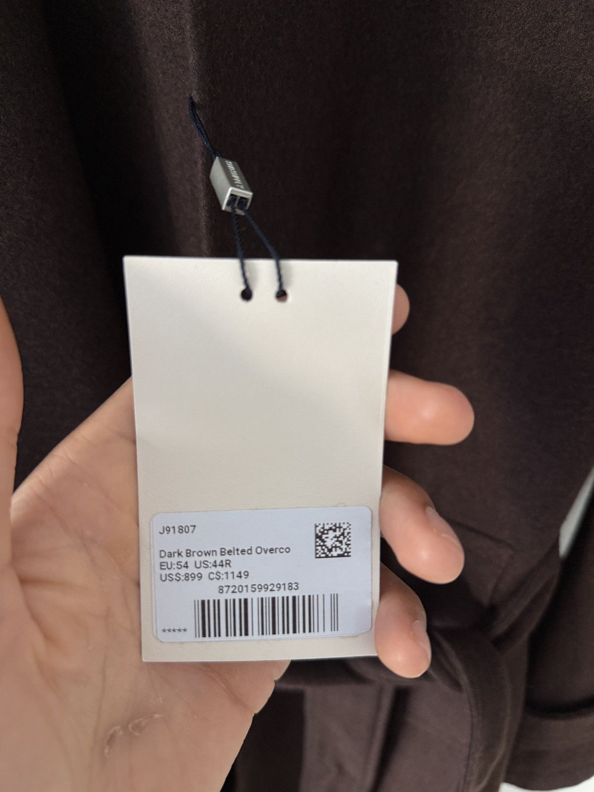 Suitsupply Suitsupply Brown Belted Overcoat Size US XL / EU 56 / 4 - 7 Thumbnail