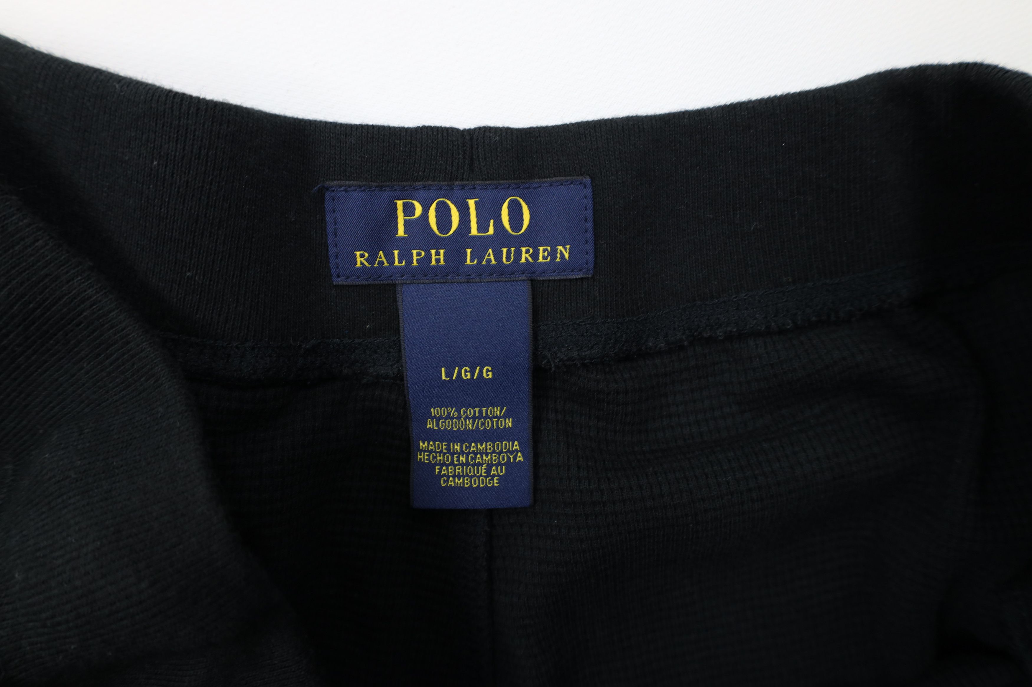 Ralph Lauren × Vintage Vintage Ralph Lauren Waffle Knit Wide Leg Pants Black Size US 36 / EU 52 - 9 Thumbnail