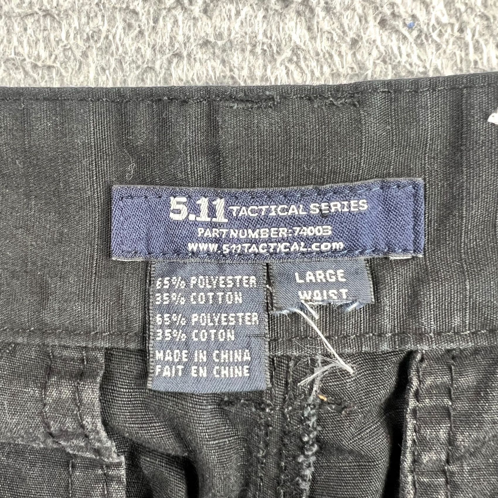 Vintage 5.11 Tactical Pants Mens Large Relaxed Cargo Utility Work TDU Ripstop Black Size US 33 - 6 Thumbnail