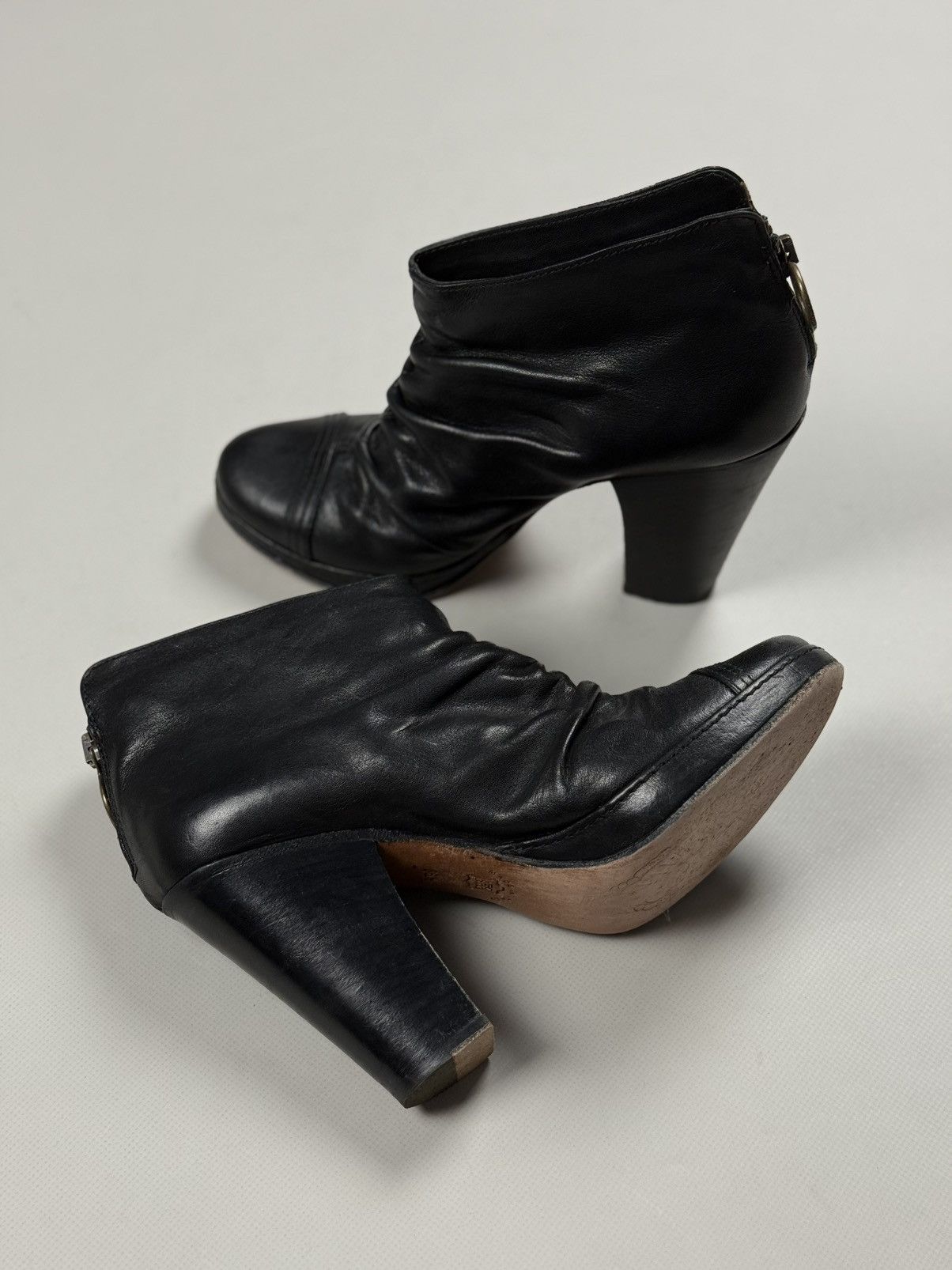 Fiorentini + Baker Fiorentini Baker Leather Avant-Garde Heeled Boots Shoes Size US 6.5 / IT 36.5 - 18 Thumbnail
