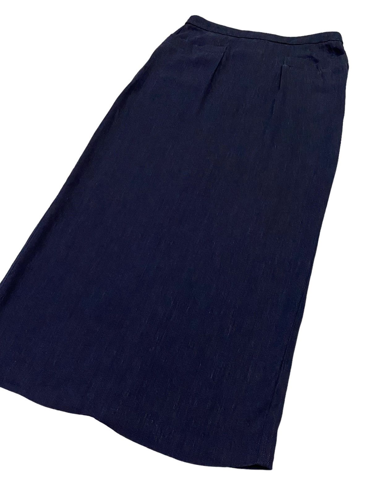 Hermes Vintage Hermes Double Pocket Midi Skirt Size 27" / US 4 / IT 40 - 20 Thumbnail