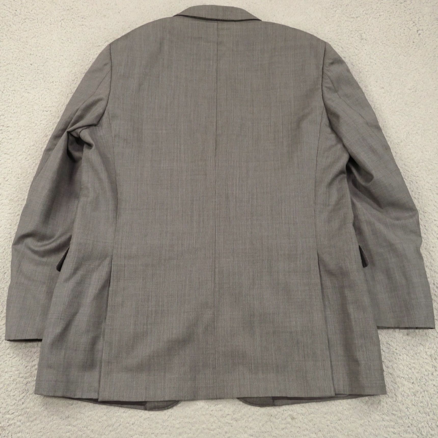 Ermenegildo Zegna Ermenegildo Zegna Suit 2 Piece Charcoal Wool Silk Jacket Pant 44L 36x32 Men Regular Notch Lapel Size 44R - 4 Thumbnail