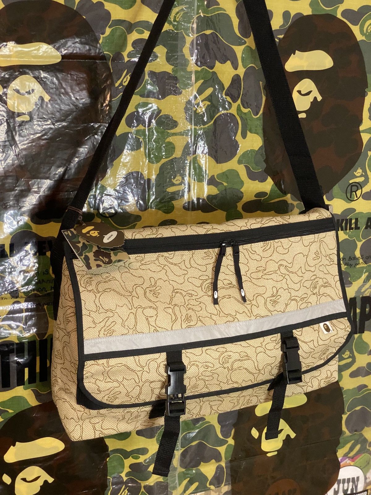 Bape Bape Neon Camo Hemp Bag Size ONE SIZE - 1 Thumbnail
