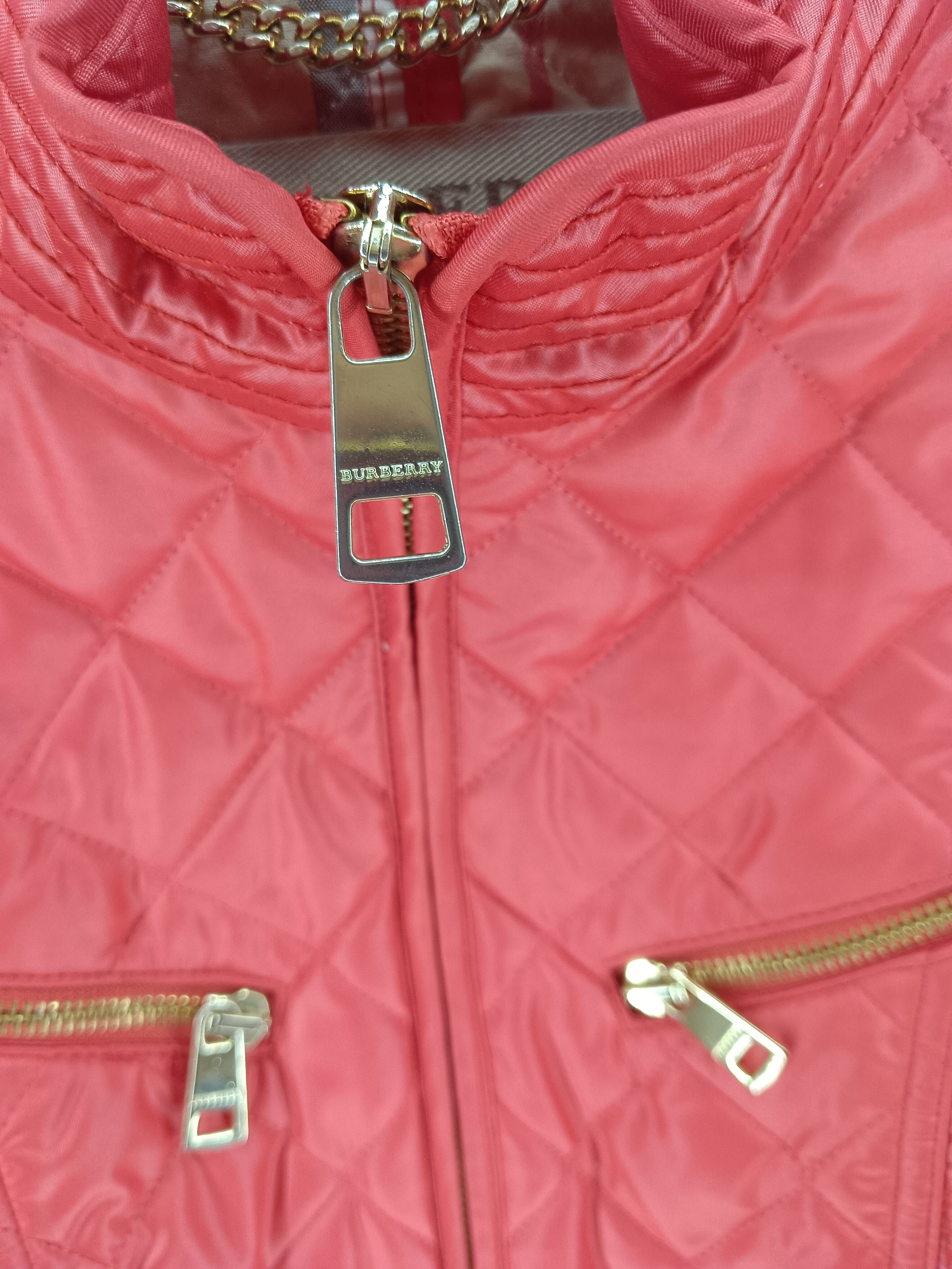 Burberry Burberry Brit Plaid Red Jacket Size S / US 4 / IT 40 - 2 Thumbnail