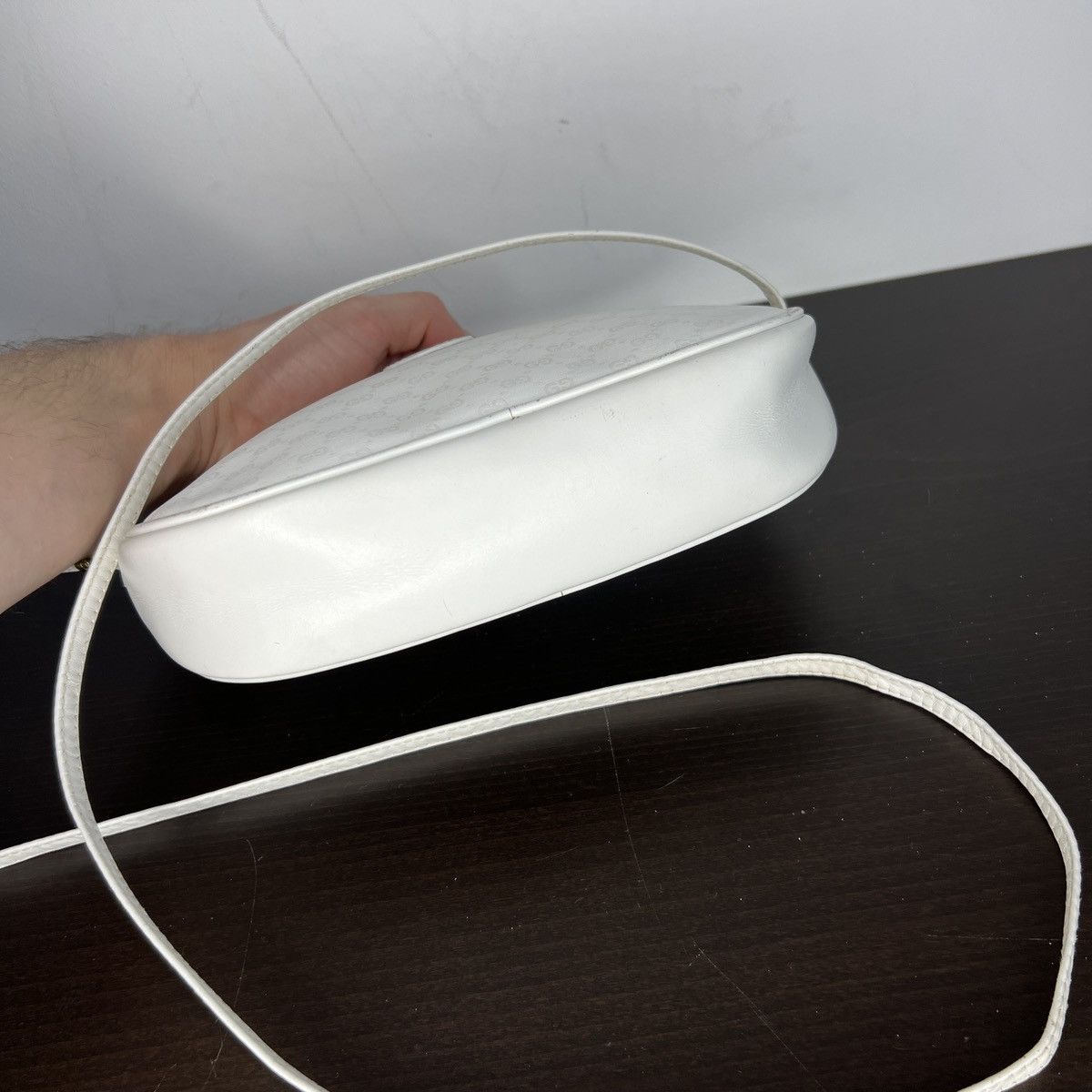Gucci Vintage Gucci Crossbody Shoulder Bag Monogram White Logo 90s Size ONE SIZE - 12 Thumbnail