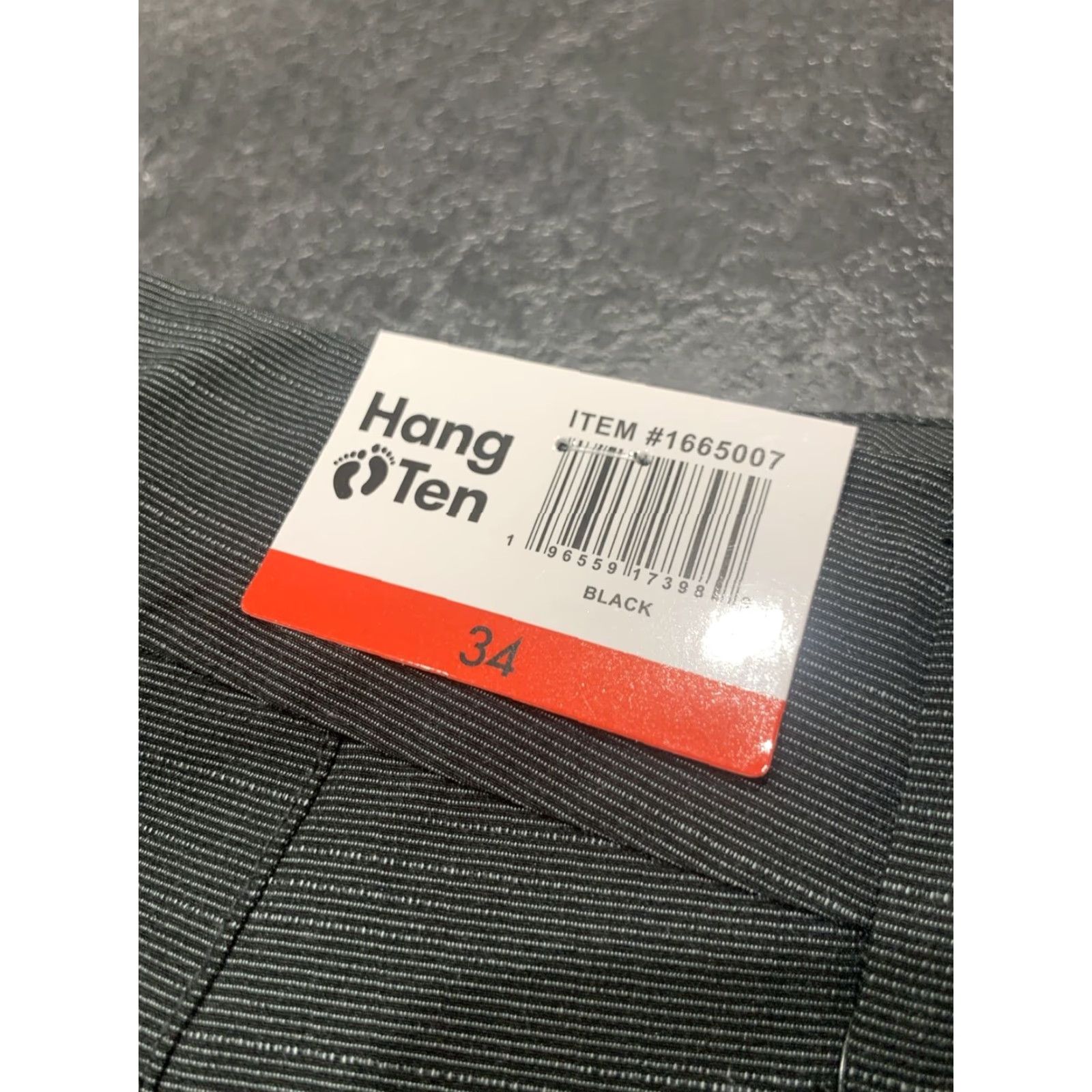 Hang Ten Hang Ten Board Shorts Men's Size 34 Black Striped Cotton Blend Casual Beach Shorts Mens Size US 34 / EU 50 - 7 Thumbnail