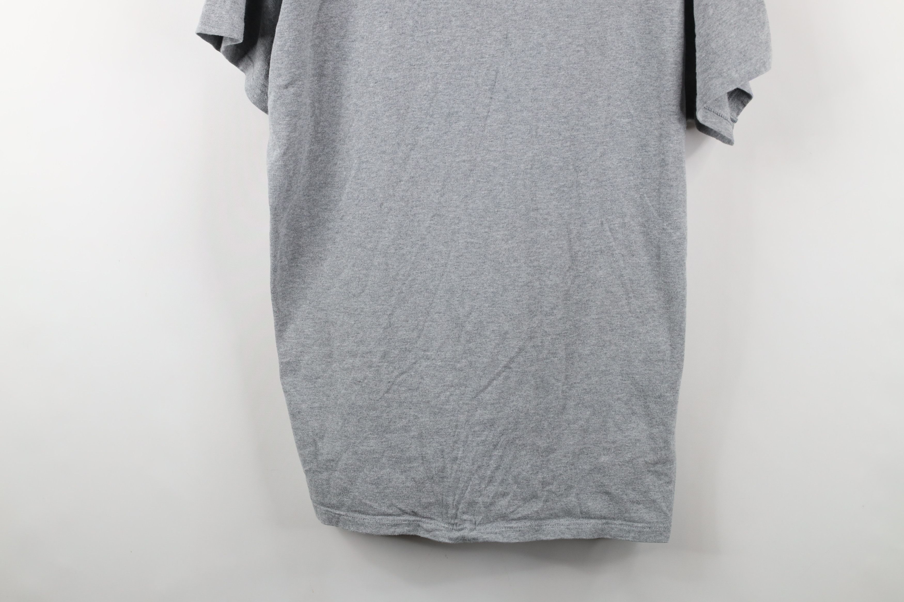 Vintage Vintage 90s Streetwear Heavyweight T-Shirt Gray Cotton Size US XL / EU 56 / 4 - 3 Thumbnail
