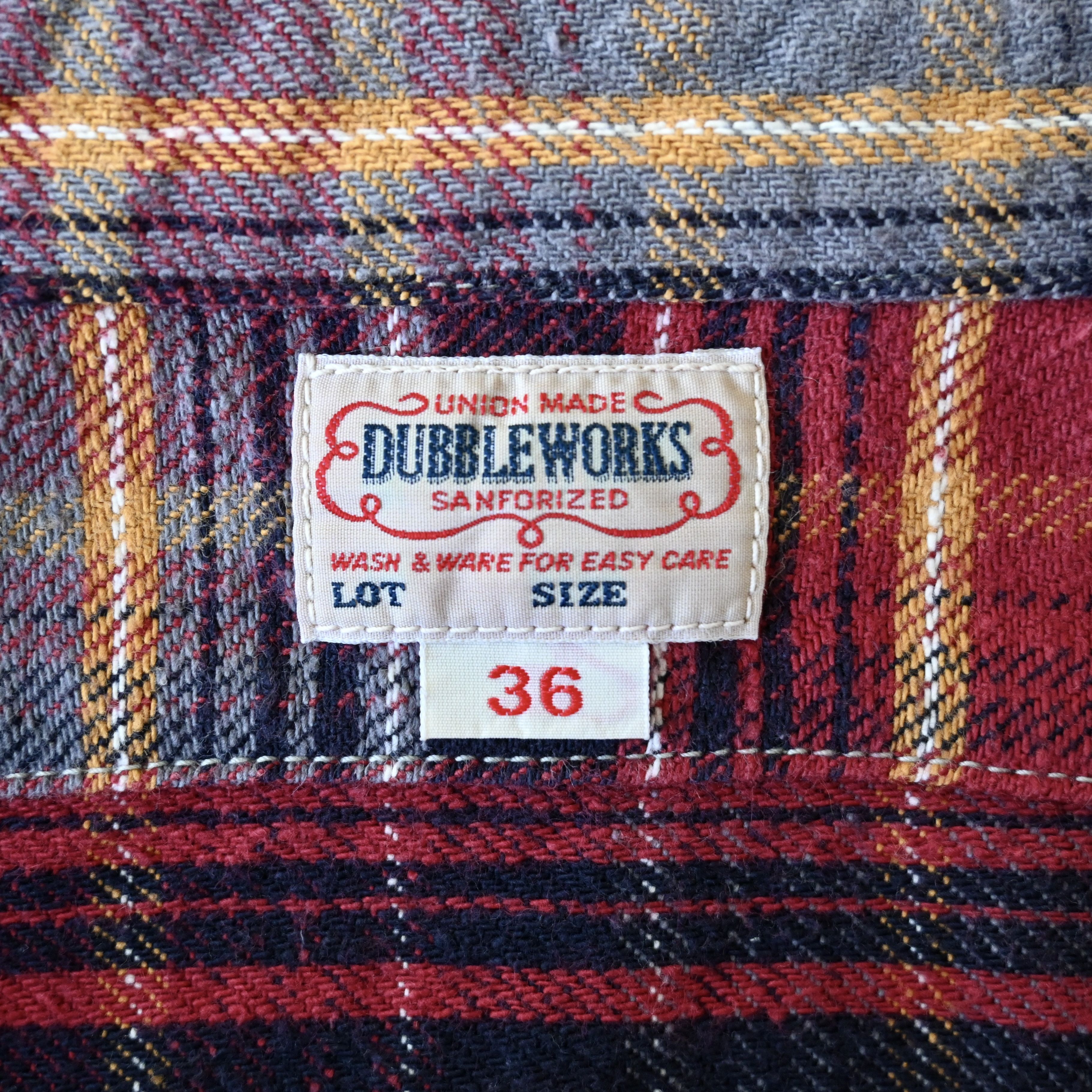 Warehouse & Co. DUBBLE WORKS by Warehouse heavyweight flannel shirt, 36 Size US XS / EU 42 / 0 - 14 Thumbnail