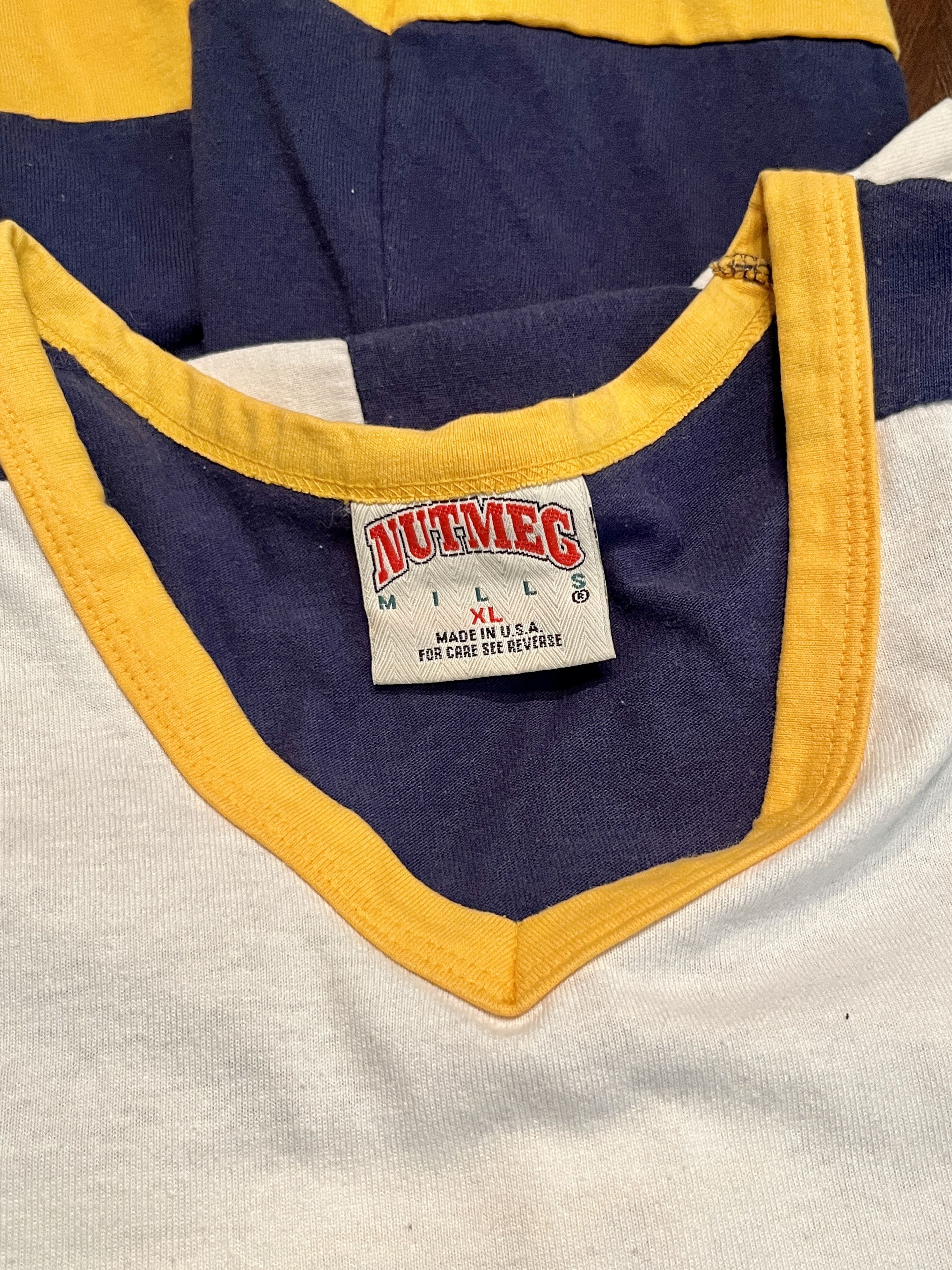 Vintage Vintage 90s Nutmeg Michigan Wolverines Hockey Jersey Top XL Size US XL / EU 56 / 4 - 7 Thumbnail