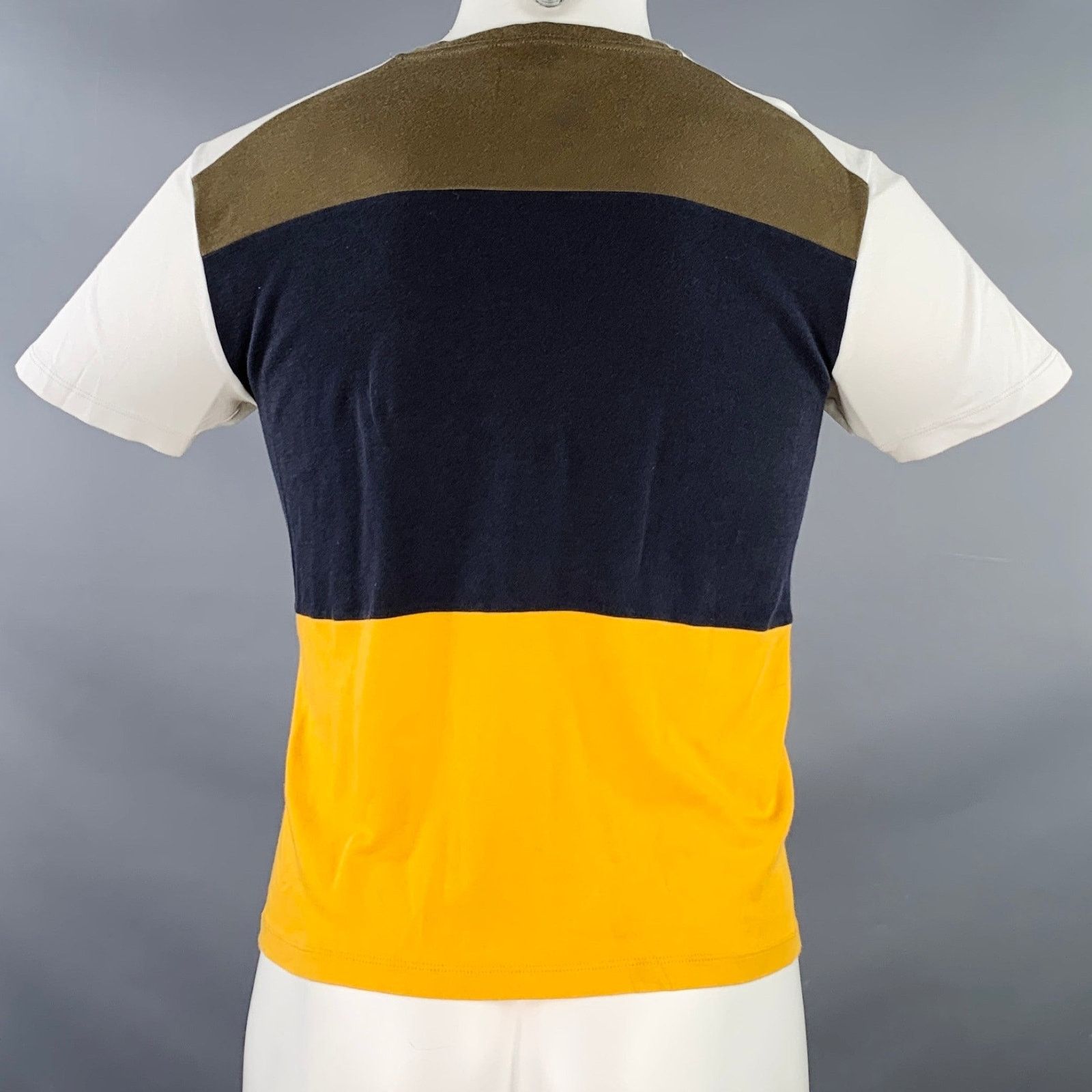 Jil Sander Size S Grey Multi-Color Color Block Jersey Crew-Neck T-shirt Size US S / EU 44-46 / 1 - 3 Thumbnail