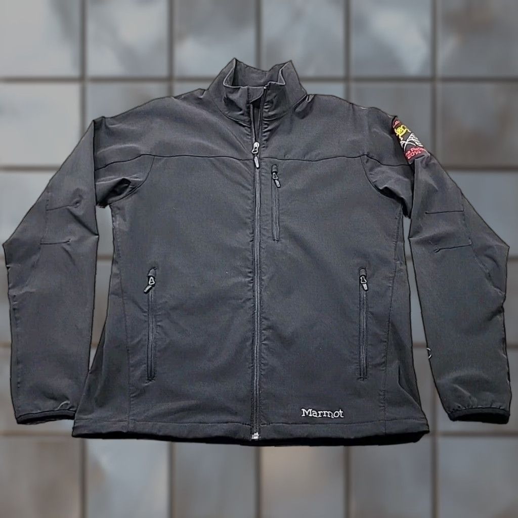 Marmot Marmot Jacket Mens L Full Zip Outdoor Mock Neck Activewear Black Sonoma Raceway Jacket Size US L / EU 52-54 / 3 - 1 Thumbnail