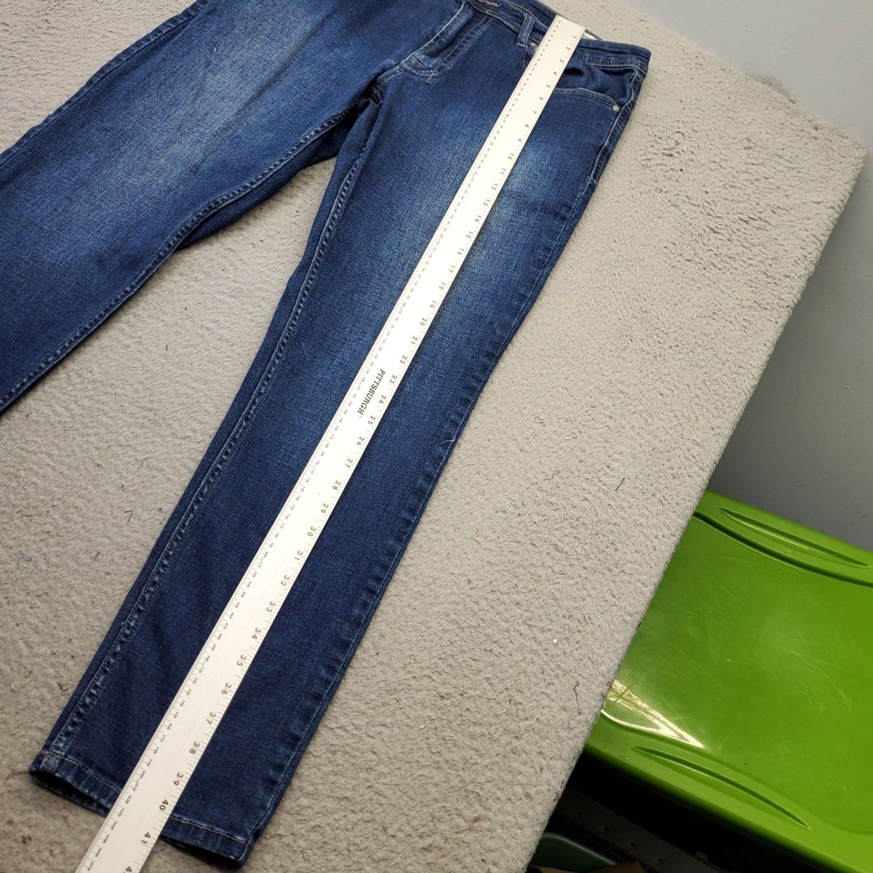 Buffalo David Bitton Buffalo by David Bitton Mens Jeans 36 Blue Denim Straight 5-Pocket Regular Inseam 32 Standard Size US 36 / EU 52 - 4 Thumbnail