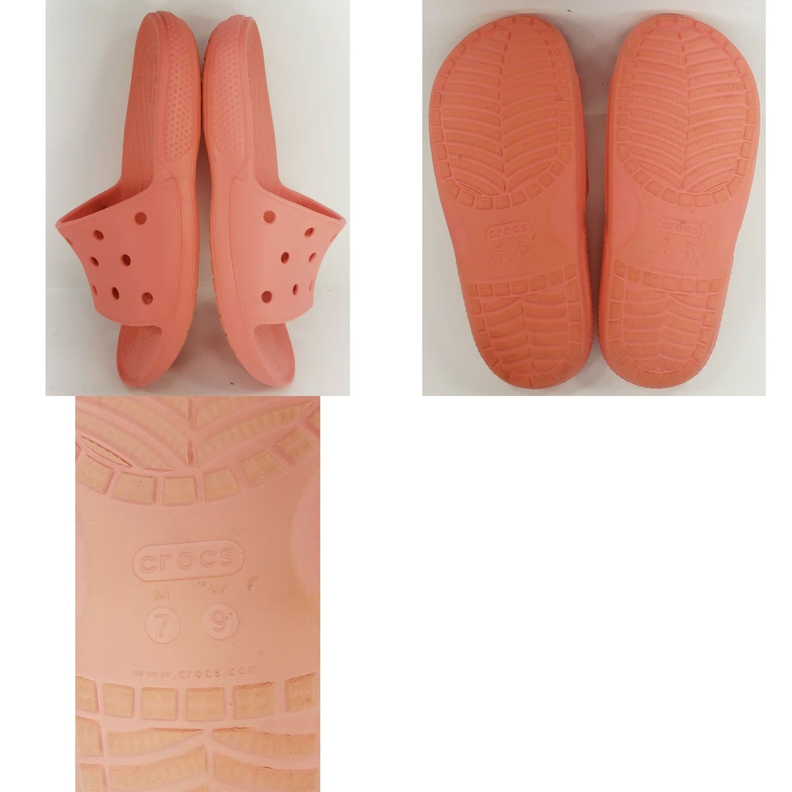Crocs Crocs Coast Slide Slip On Sandals Women's Size 9M Pink Peach Size US 9 / IT 39 - 8 Thumbnail