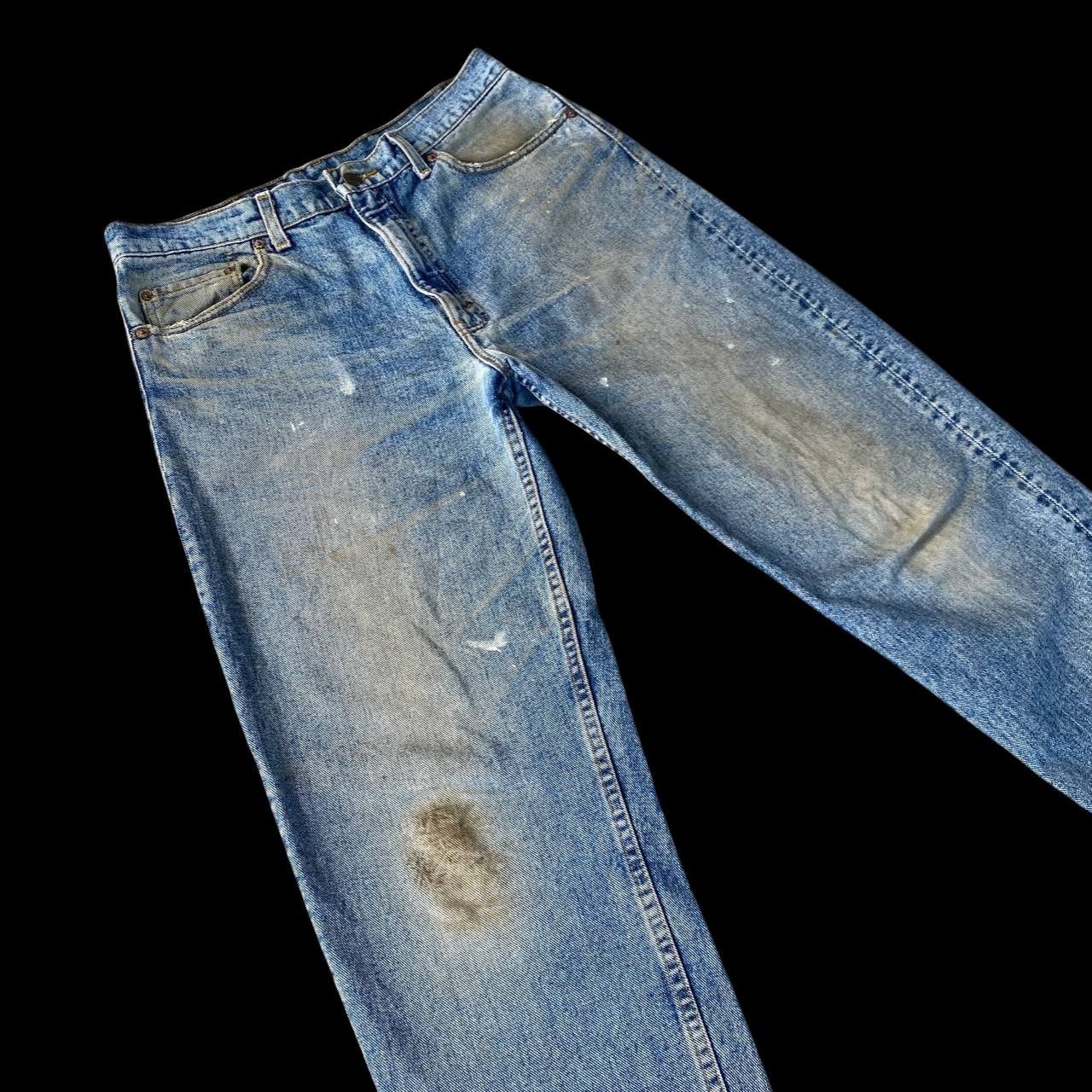 Levi's Vintage Clothing VINTAGE 1993 LEVIS 550 DIRTY MUDWASH GRUNGE JEAN USA W35X31" Size US 35 - 6 Thumbnail