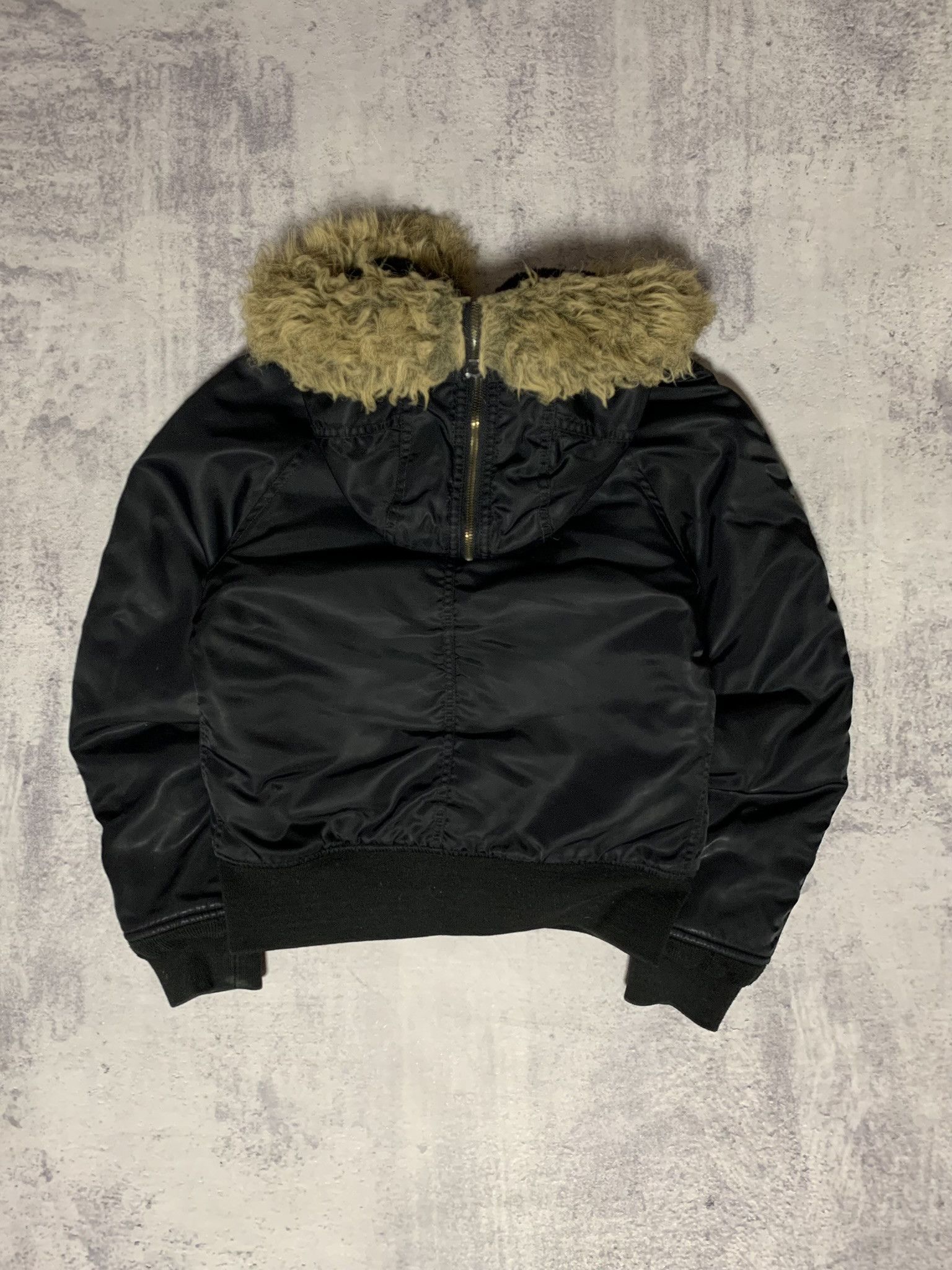Schott Rare SCHOTT N2-B Zip Fur Alaska Bomber Jacket Avant-garde Size XS / US 0-2 / IT 36-38 - 8 Thumbnail