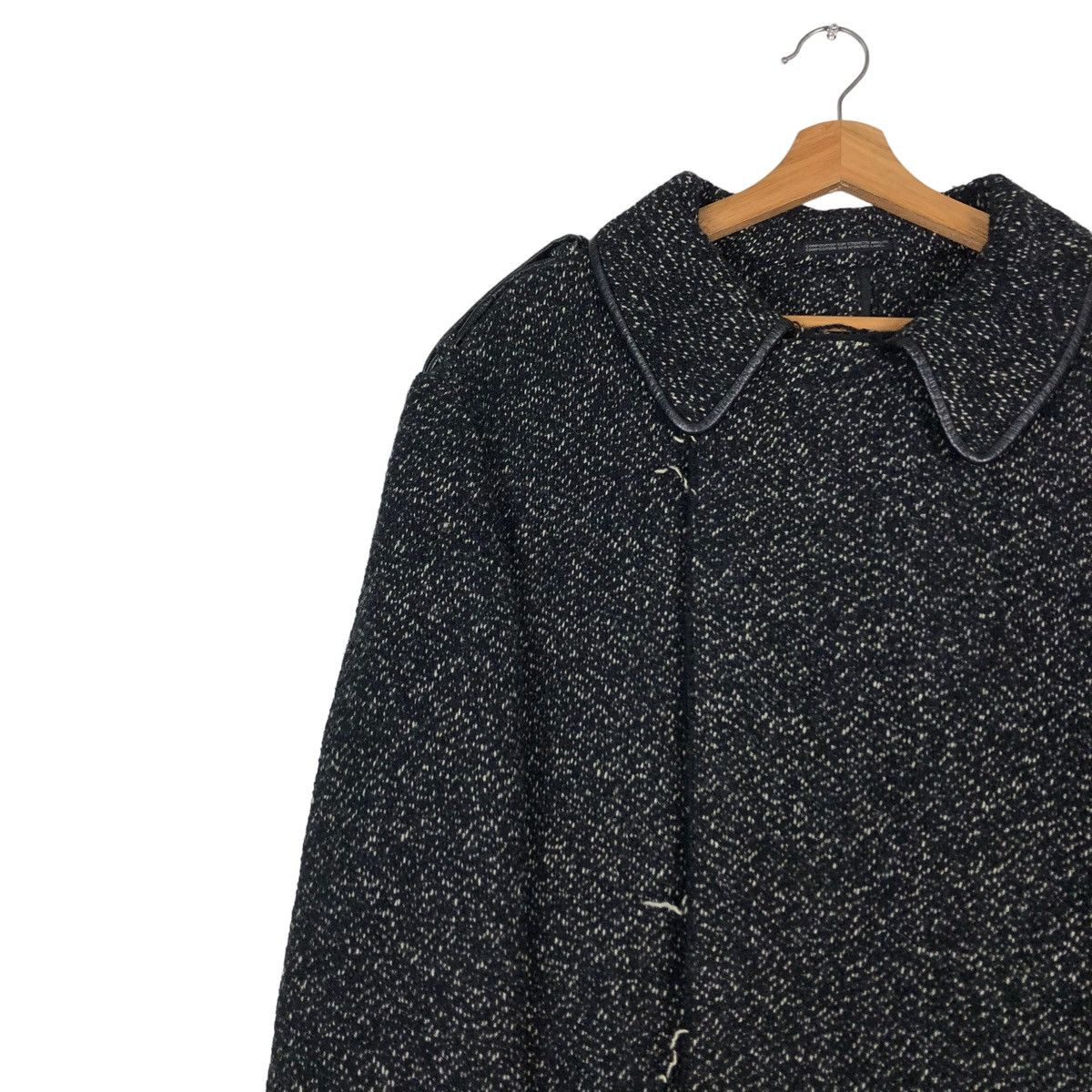Yohji Yamamoto 🔥VINTAGE AW2004 YYPH WOOL JACKET LEATHER POCKET Size US L / EU 52-54 / 3 - 11 Thumbnail