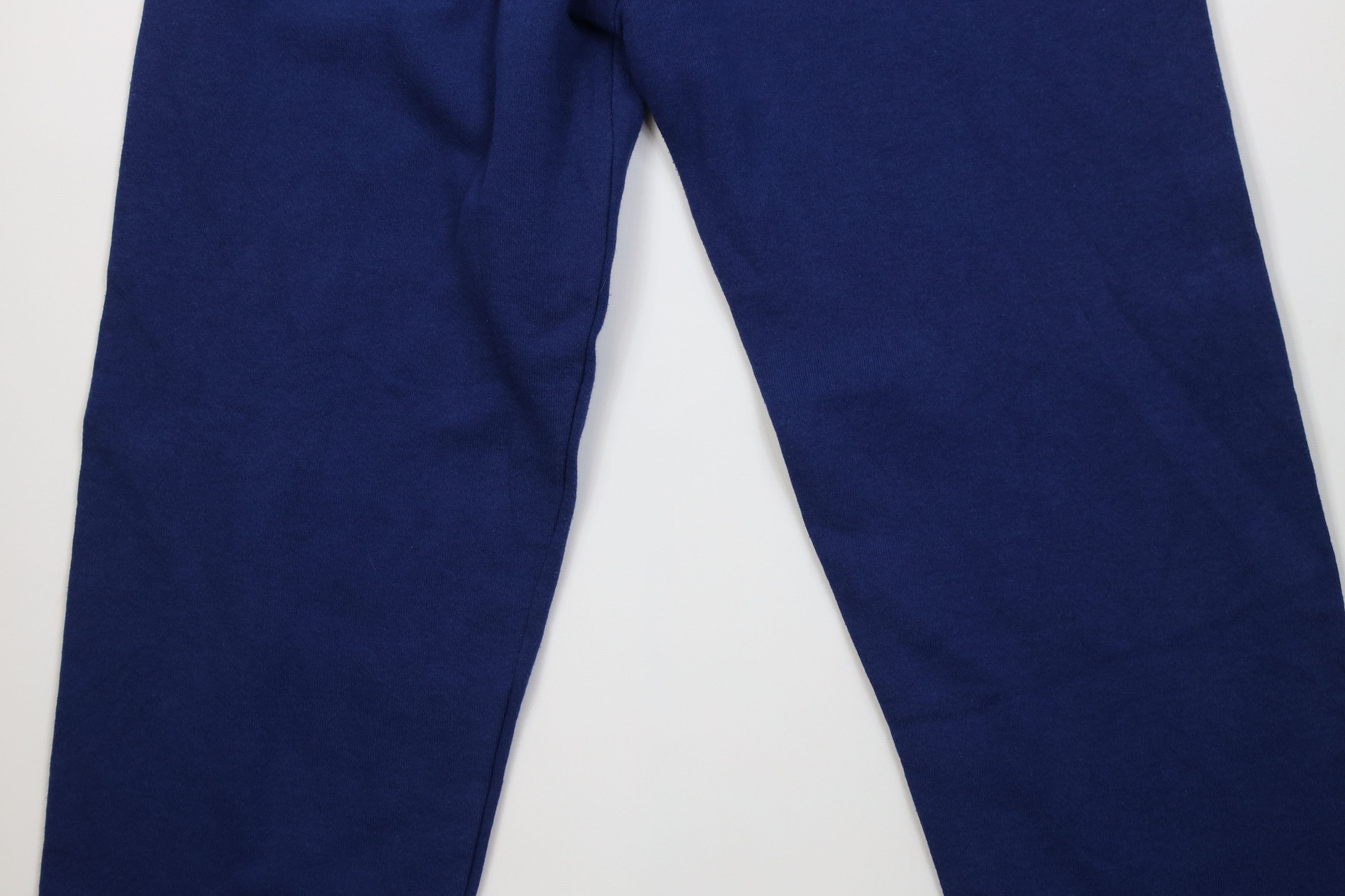 Vintage Vintage 90s Streetwear Faded Blank Sweatpants Pants Blue USA Size US 36 / EU 52 - 3 Thumbnail